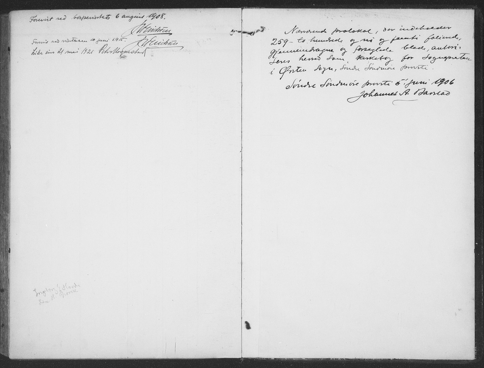 Ministerialprotokoller, klokkerbøker og fødselsregistre - Møre og Romsdal, SAT/A-1454/513/L0178: Parish register (official) no. 513A05, 1906-1919