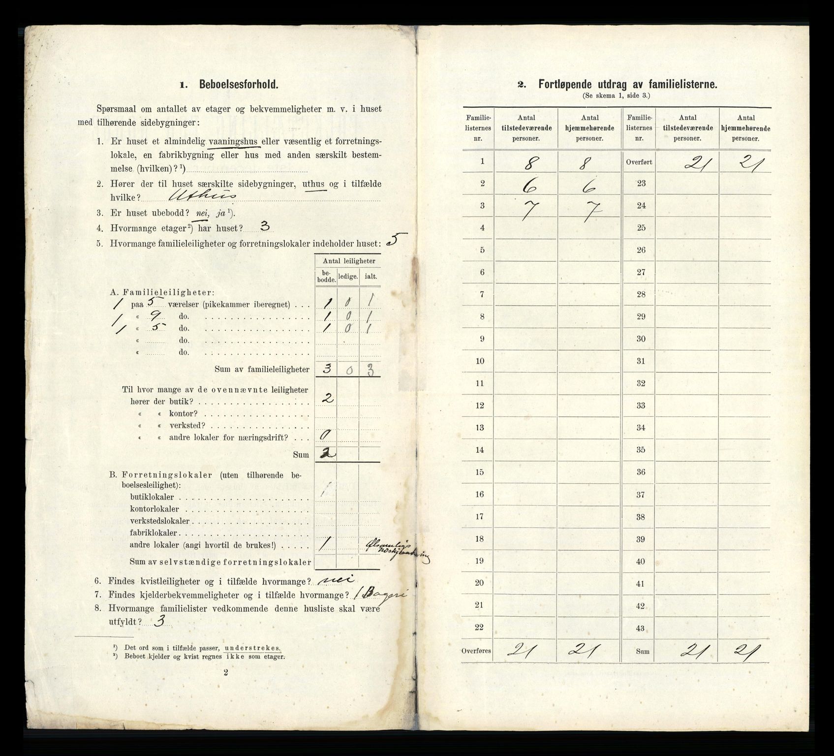 RA, 1910 census for Larvik, 1910, p. 922