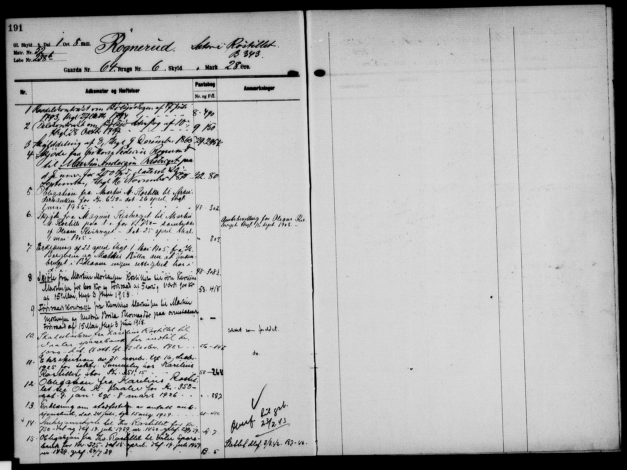 Solør tingrett, AV/SAH-TING-008/H/Ha/Hak/L0005: Mortgage register no. V, 1900-1935, p. 191