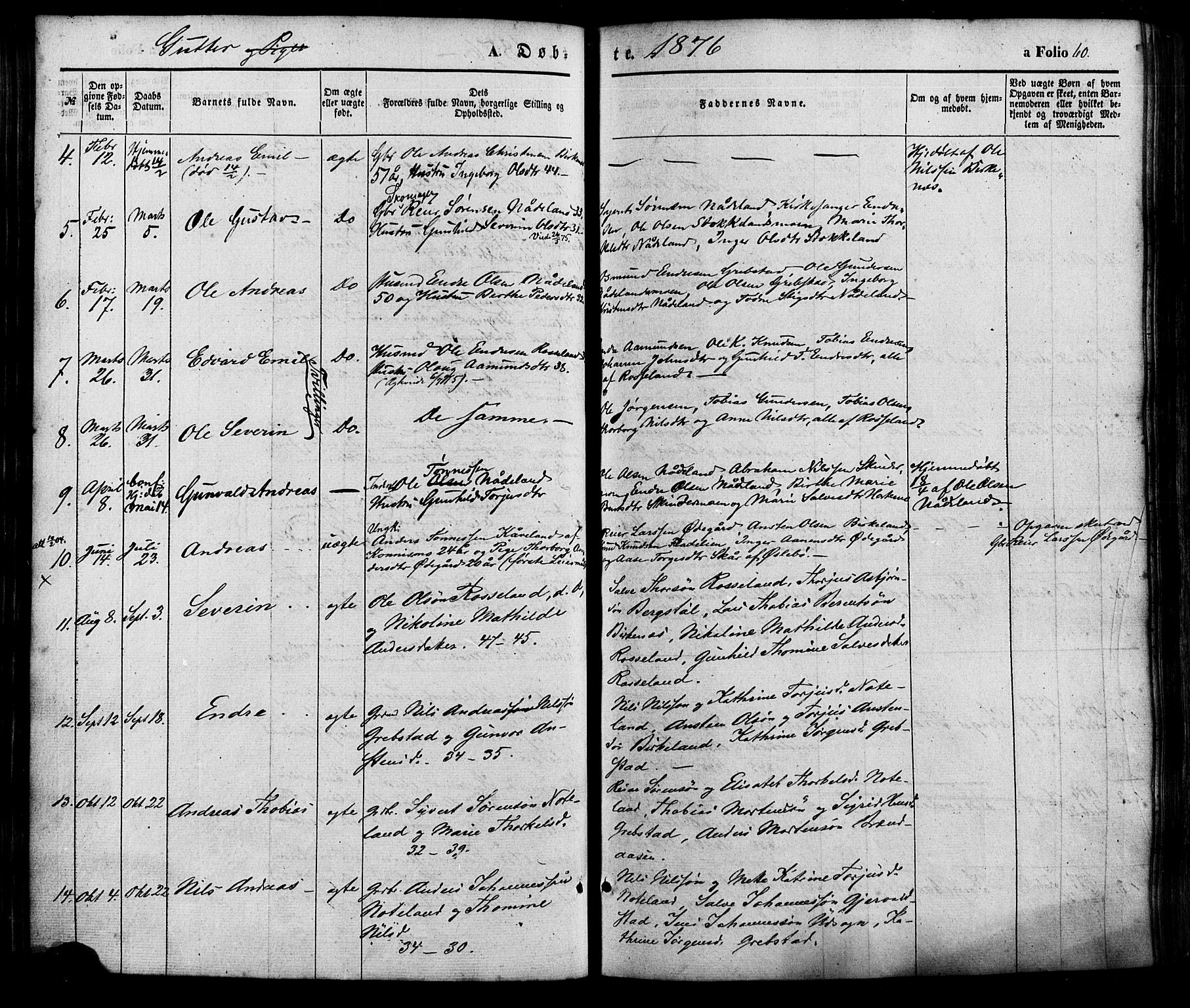 Søgne sokneprestkontor, SAK/1111-0037/F/Fa/Faa/L0002: Parish register (official) no. A 2, 1854-1882, p. 60