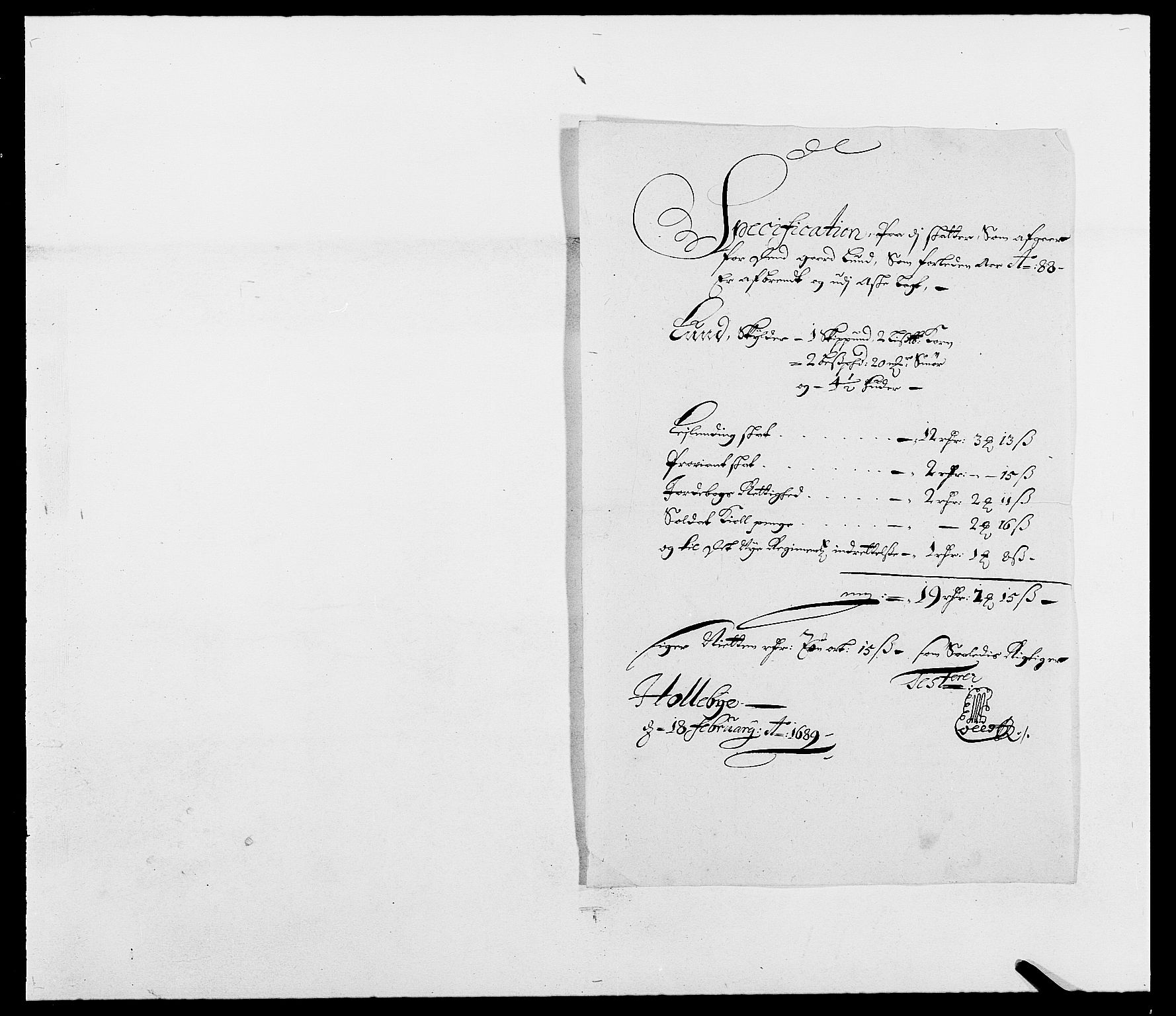 Rentekammeret inntil 1814, Reviderte regnskaper, Fogderegnskap, AV/RA-EA-4092/R03/L0117: Fogderegnskap Onsøy, Tune, Veme og Åbygge fogderi, 1684-1689, p. 280