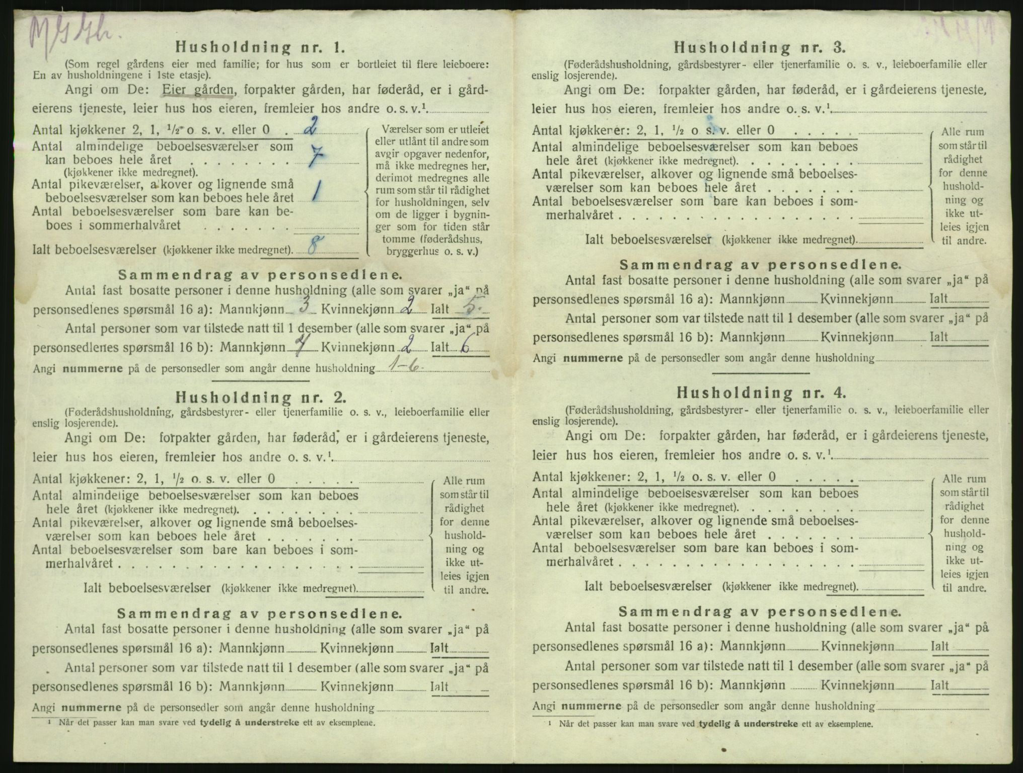 SAKO, 1920 census for Brunlanes, 1920, p. 492