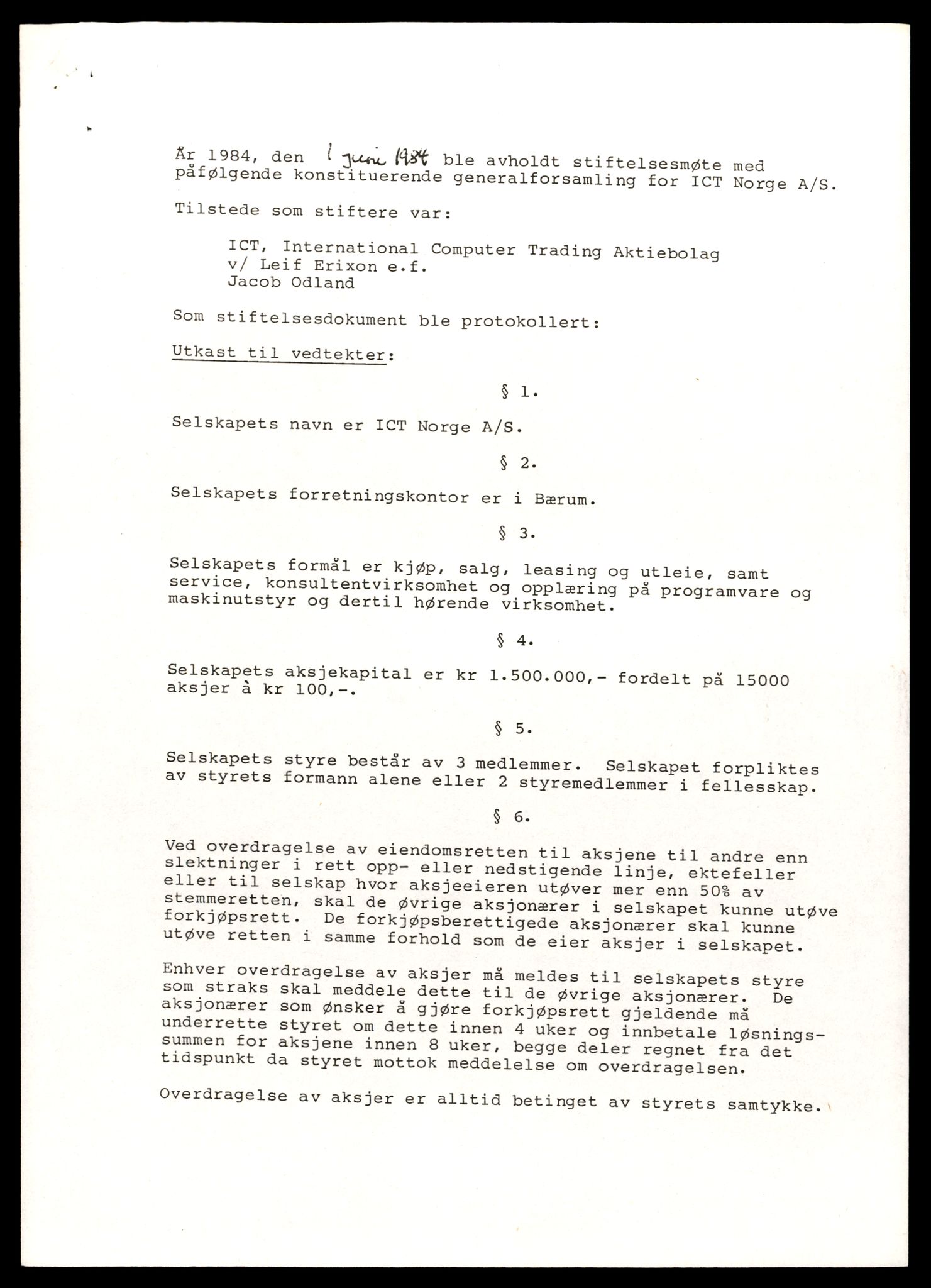 Asker og Bærum tingrett, AV/SAT-A-10379/K/Kb/Kba/L0026: Aksjeselskap i Bærum, I - J, 1890-1989, p. 5