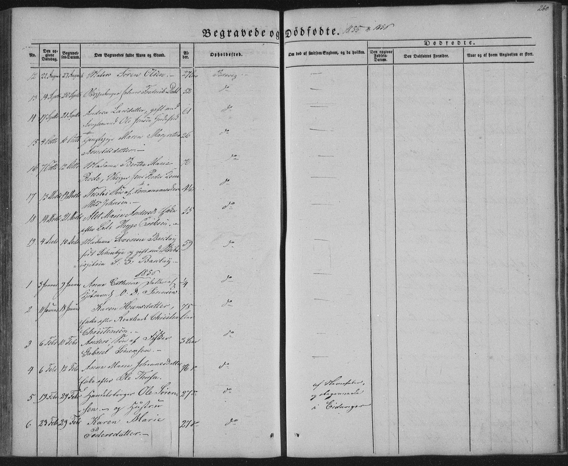 Brevik kirkebøker, SAKO/A-255/F/Fa/L0005: Parish register (official) no. 5, 1847-1865, p. 260