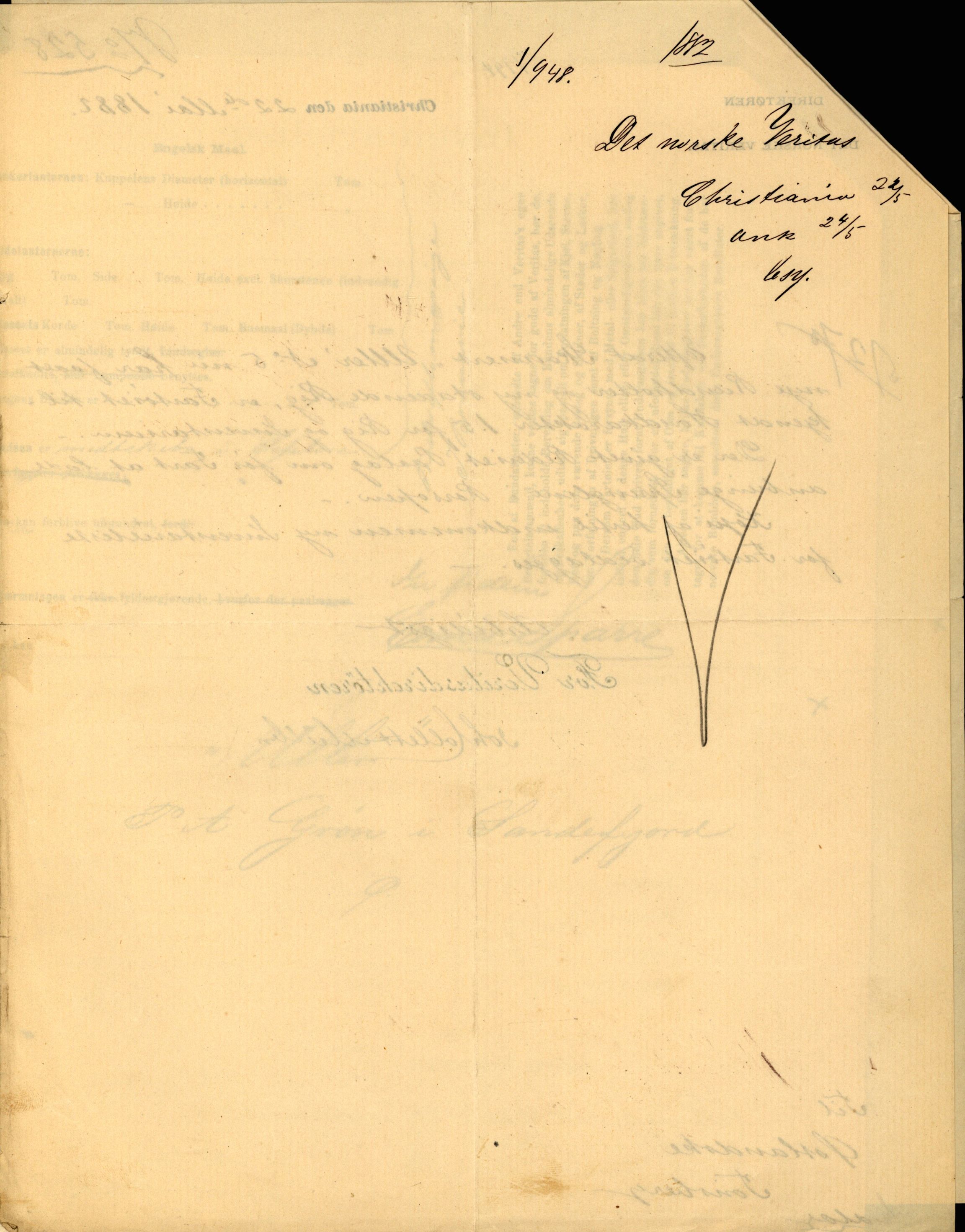 Pa 63 - Østlandske skibsassuranceforening, VEMU/A-1079/G/Ga/L0015/0012: Havaridokumenter / Vaar, Stapnæs, Tillid, Uller, Ternen, 1882, p. 76