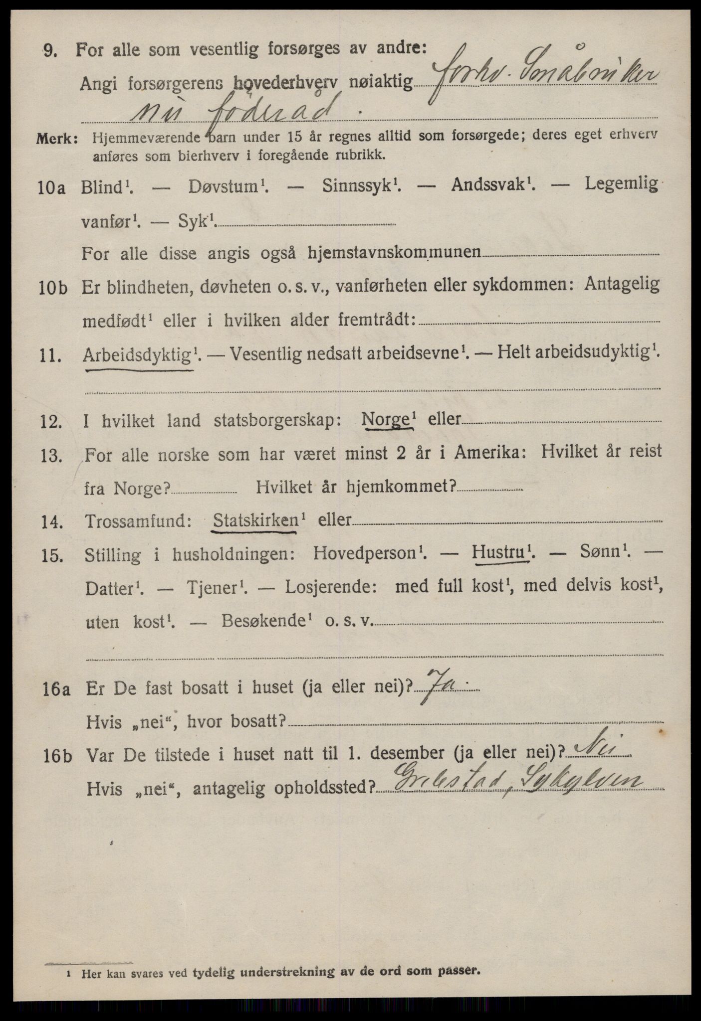 SAT, 1920 census for Sykkylven, 1920, p. 5400