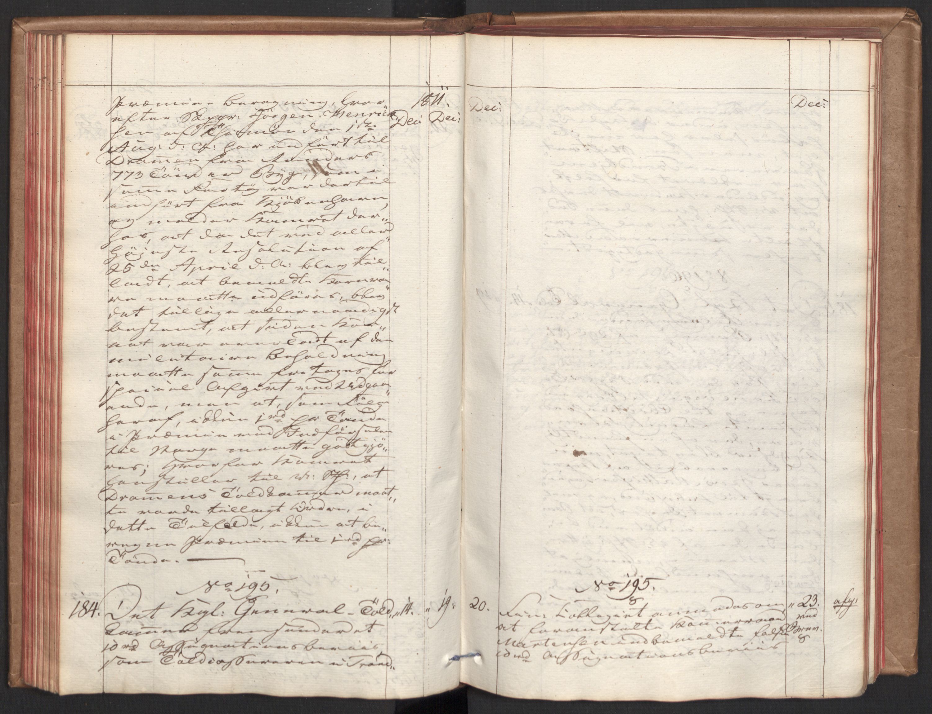 Stattholderembetet 1810-1814, 2. kontor (Kontor B), AV/RA-EA-5432/Aa/L0001: Kollegial referatprotokoll,  j.nr. 1-283,  l.nr. 1-327, 1810-1812, p. 110