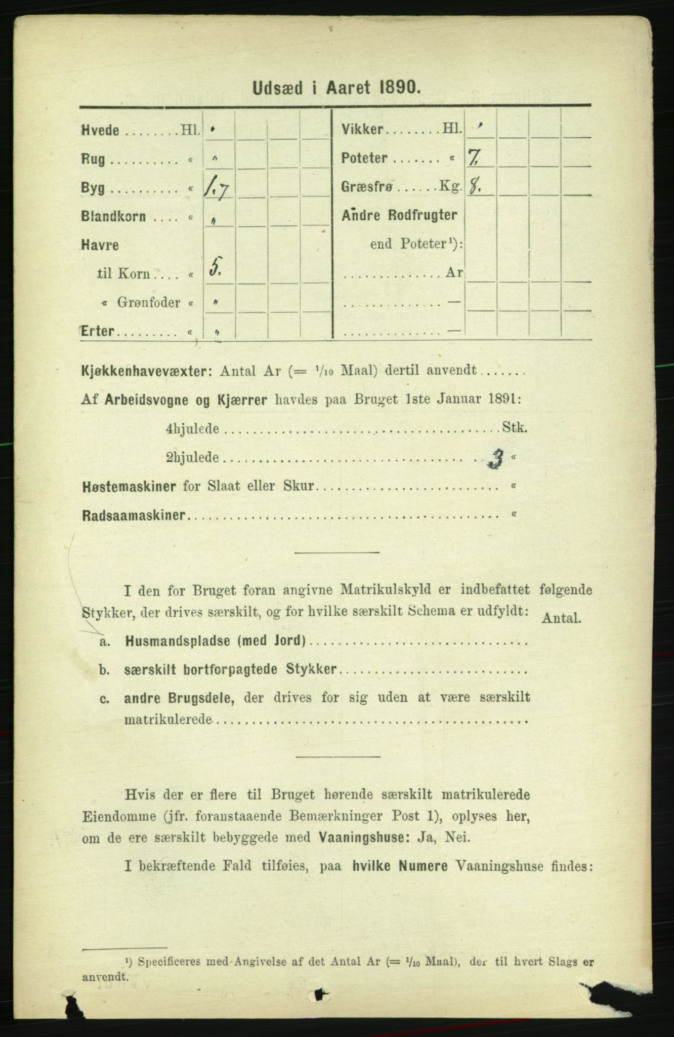 RA, 1891 census for 1727 Beitstad, 1891, p. 6090