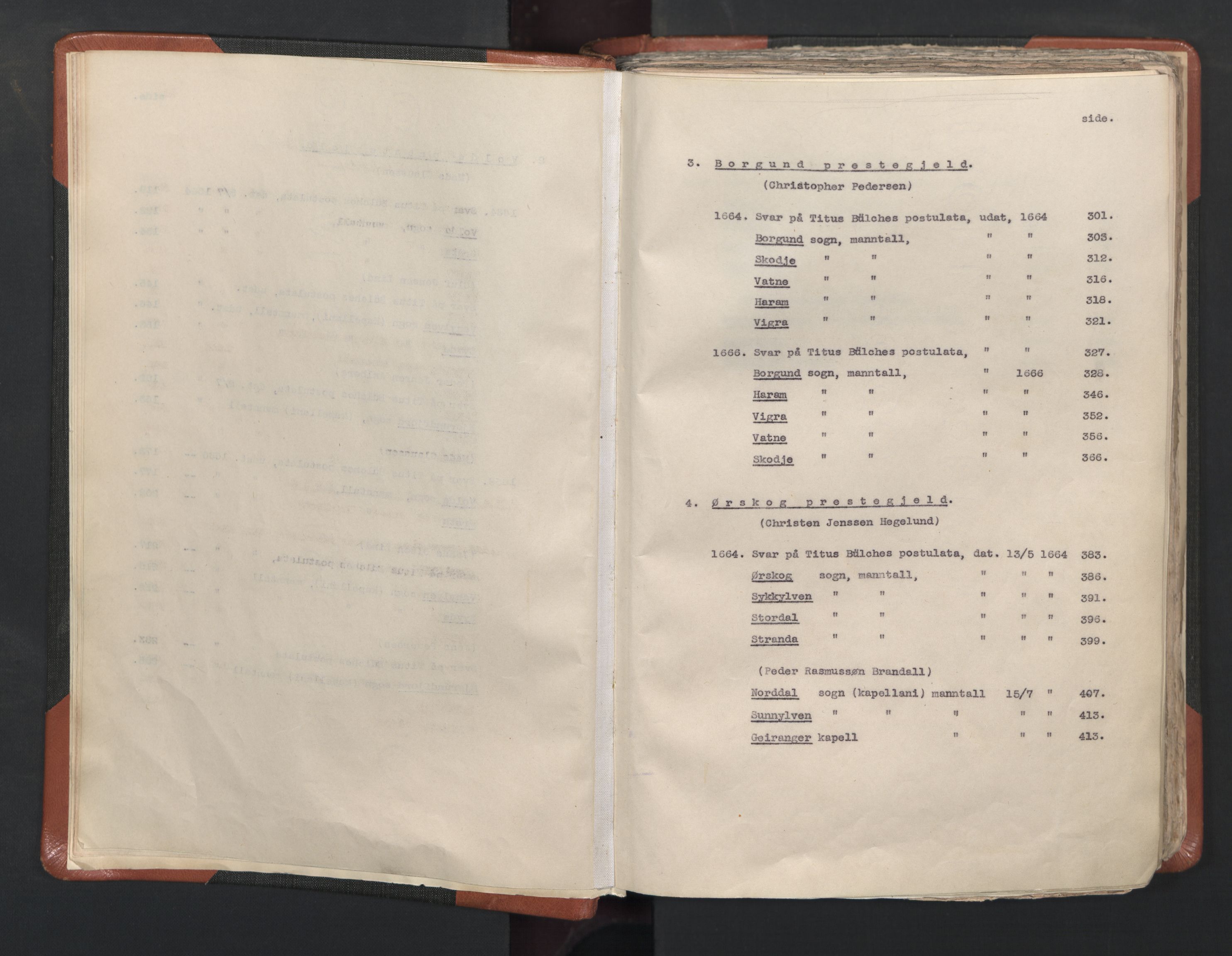 RA, Vicar's Census 1664-1666, no. 26: Sunnmøre deanery, 1664-1666