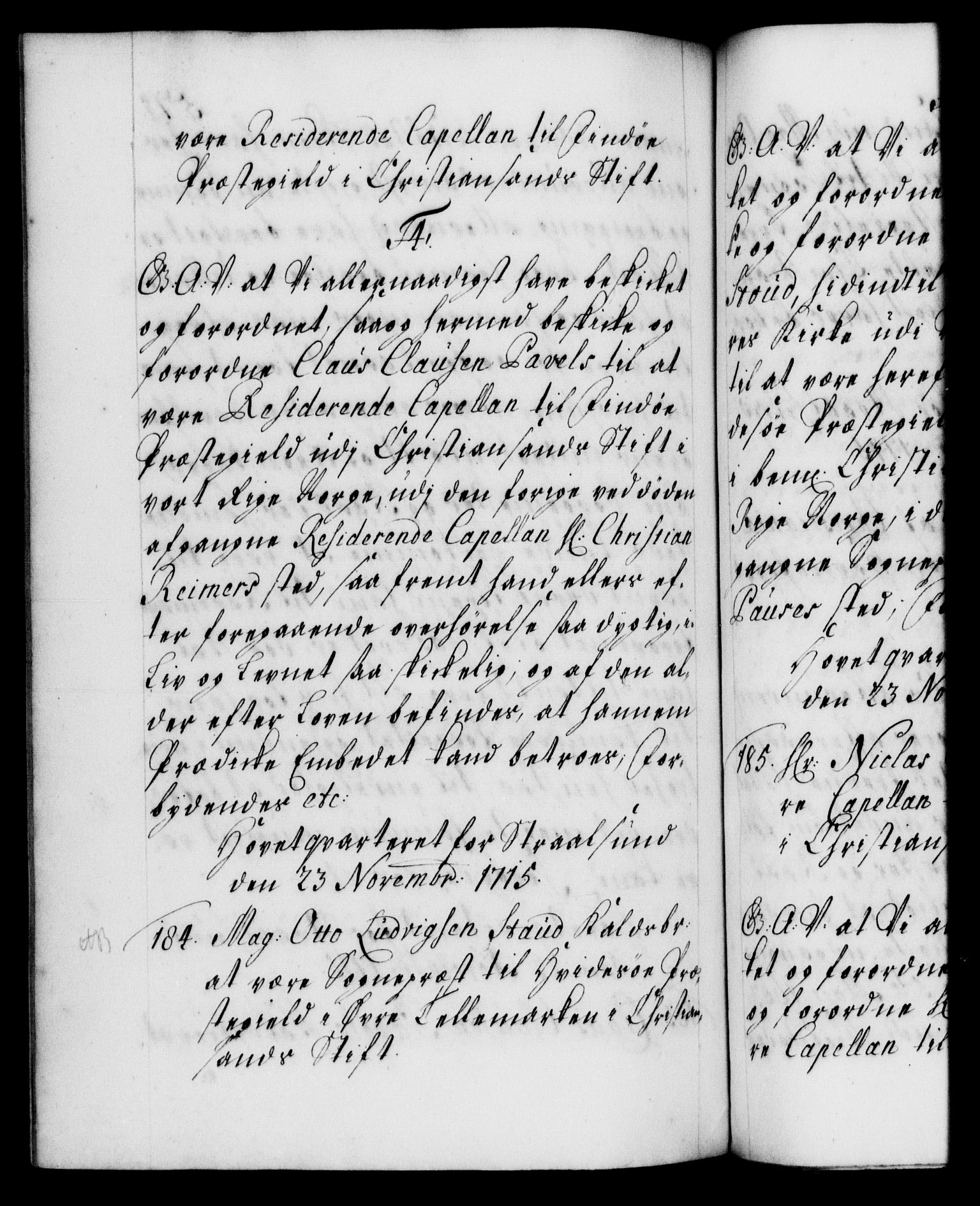 Danske Kanselli 1572-1799, AV/RA-EA-3023/F/Fc/Fca/Fcaa/L0021: Norske registre, 1712-1715, p. 571b