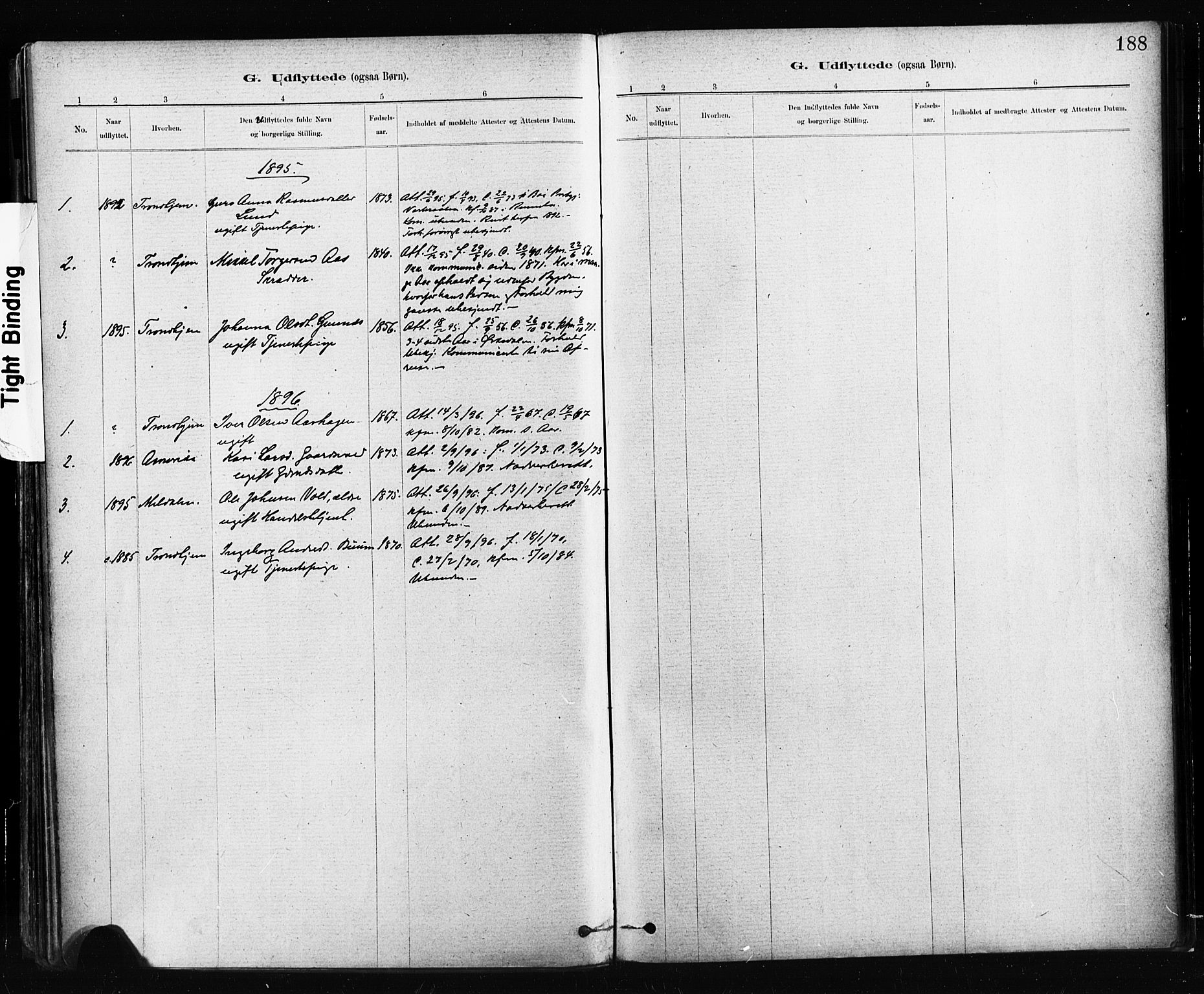 Ministerialprotokoller, klokkerbøker og fødselsregistre - Sør-Trøndelag, AV/SAT-A-1456/674/L0871: Parish register (official) no. 674A03, 1880-1896, p. 188