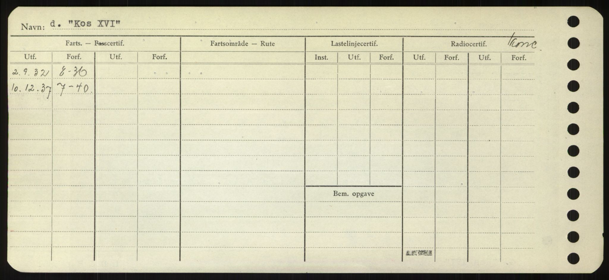 Sjøfartsdirektoratet med forløpere, Skipsmålingen, AV/RA-S-1627/H/Hd/L0021: Fartøy, Kor-Kår, p. 48