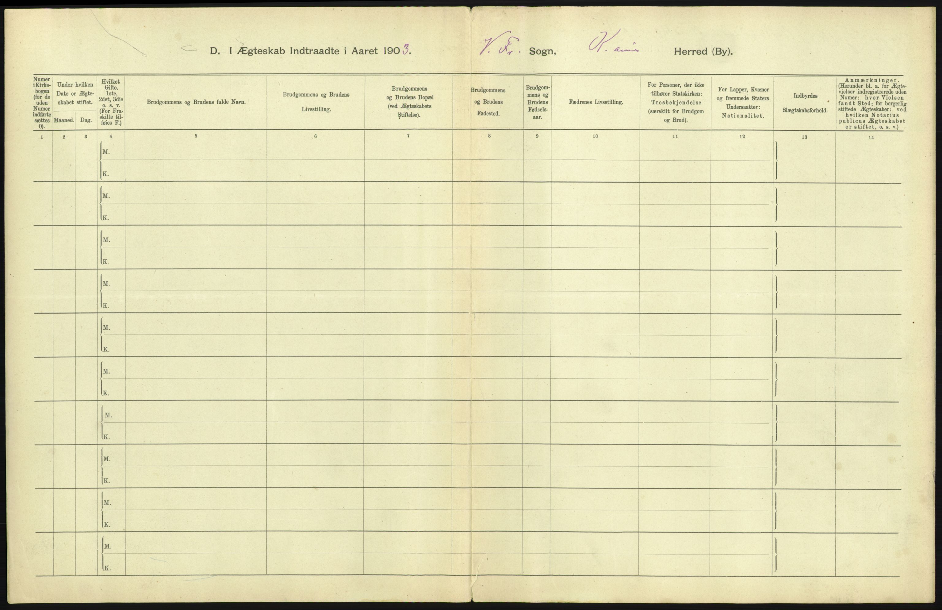 Statistisk sentralbyrå, Sosiodemografiske emner, Befolkning, RA/S-2228/D/Df/Dfa/Dfaa/L0004: Kristiania: Gifte, døde, 1903, p. 689