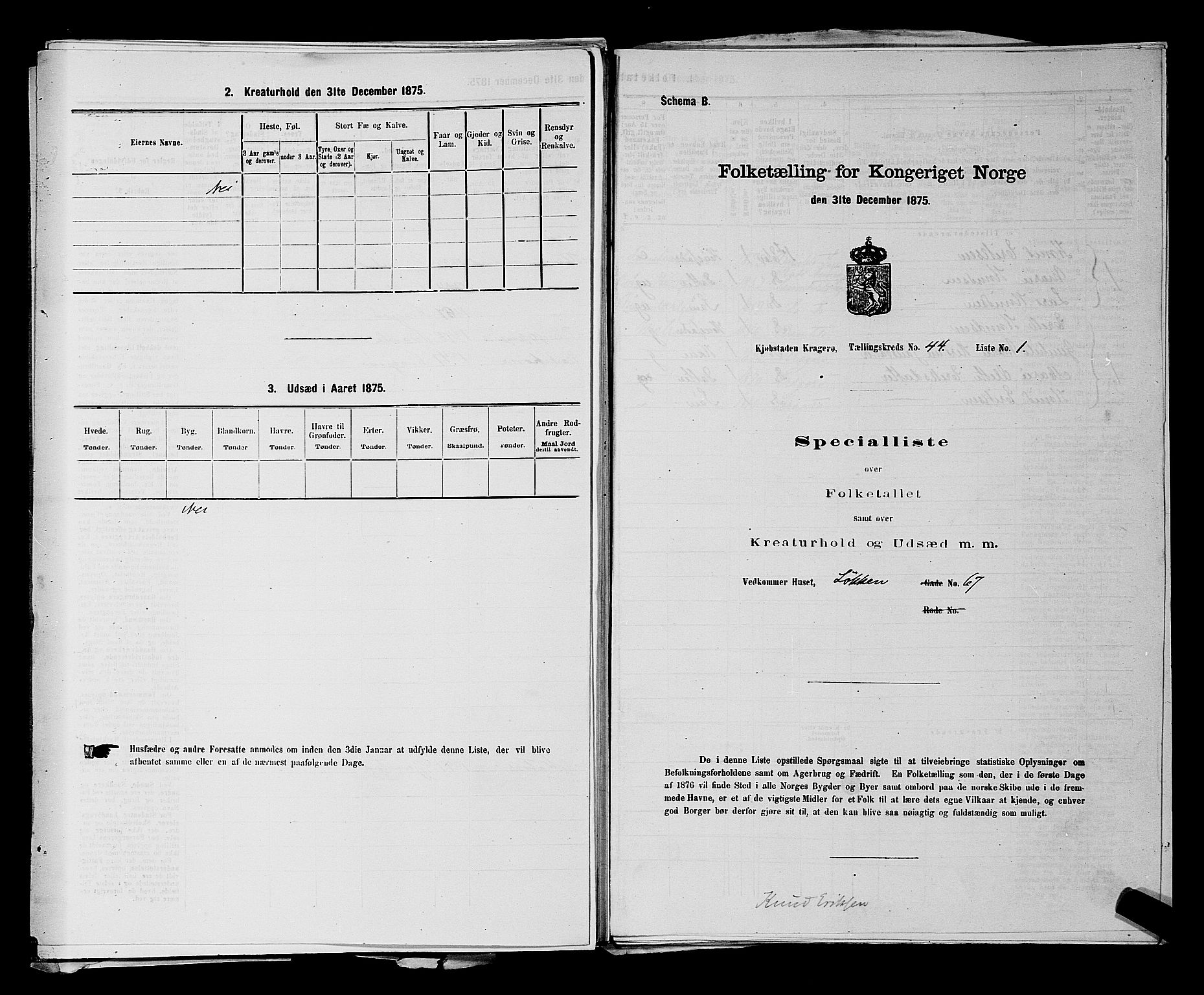 SAKO, 1875 census for 0801P Kragerø, 1875, p. 963