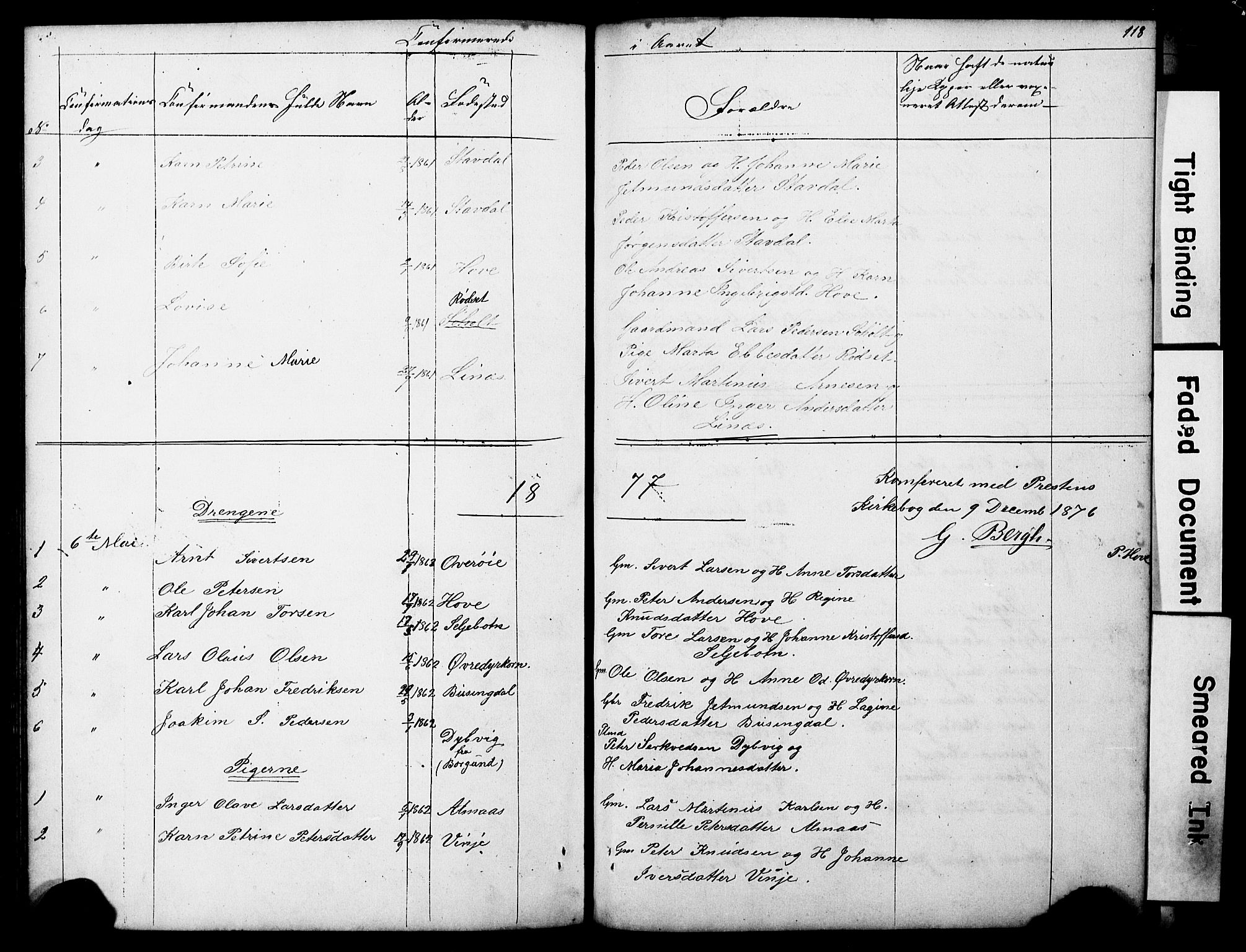 Ministerialprotokoller, klokkerbøker og fødselsregistre - Møre og Romsdal, AV/SAT-A-1454/521/L0301: Parish register (copy) no. 521C02, 1854-1881, p. 118