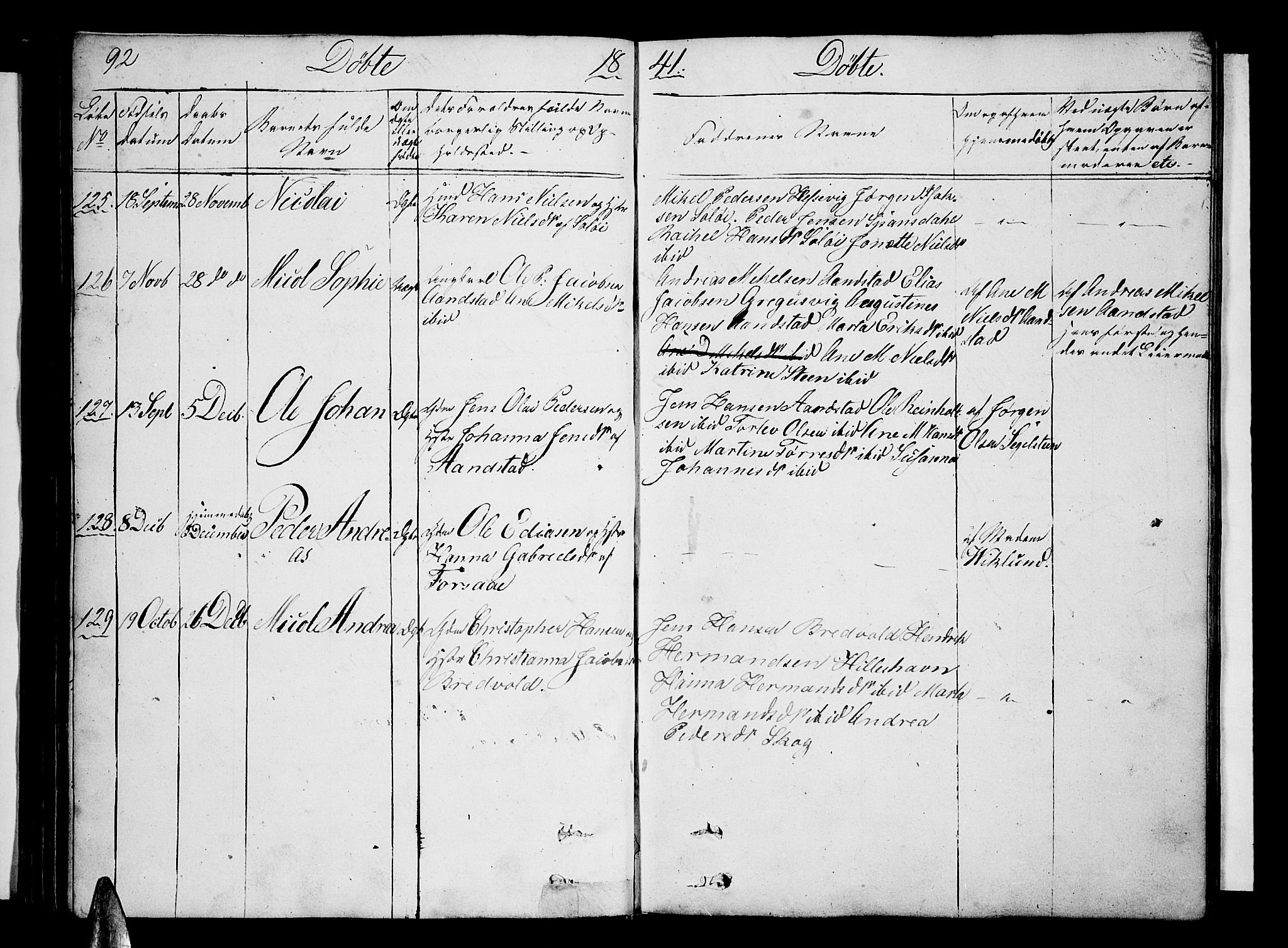 Ibestad sokneprestembete, AV/SATØ-S-0077/H/Ha/Hab/L0003klokker: Parish register (copy) no. 3, 1833-1852, p. 92