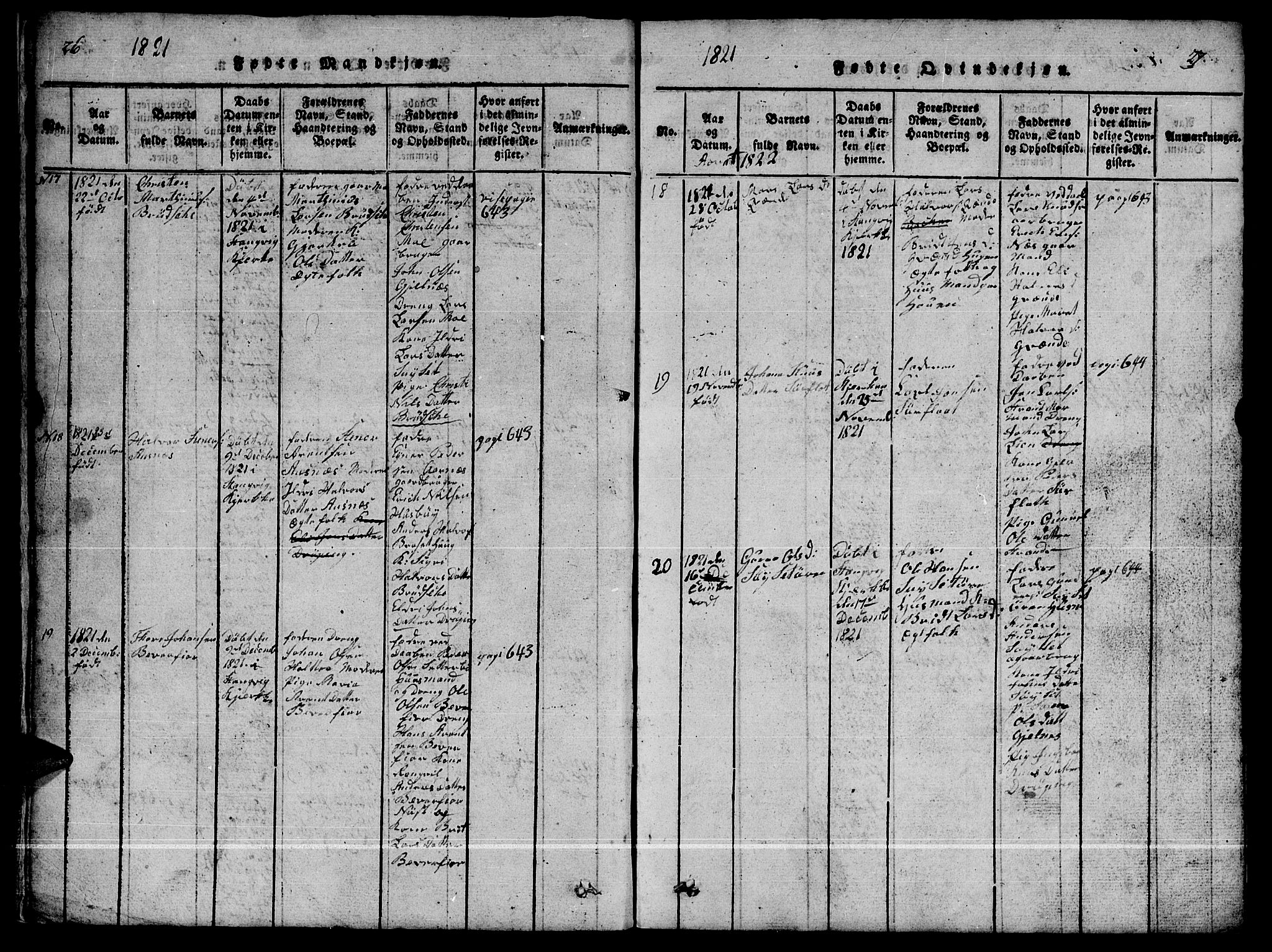 Ministerialprotokoller, klokkerbøker og fødselsregistre - Møre og Romsdal, AV/SAT-A-1454/592/L1031: Parish register (copy) no. 592C01, 1820-1833, p. 26-27