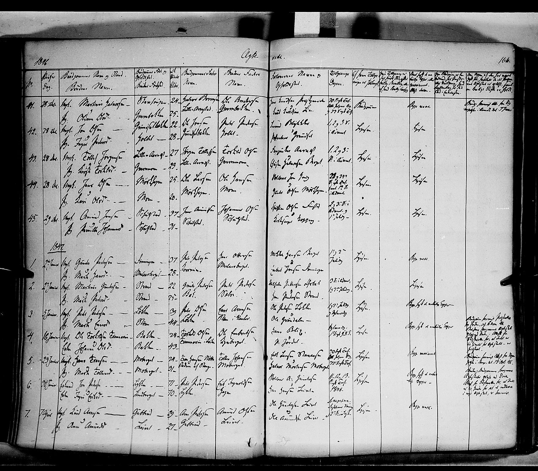 Elverum prestekontor, SAH/PREST-044/H/Ha/Haa/L0009: Parish register (official) no. 9, 1843-1856, p. 166