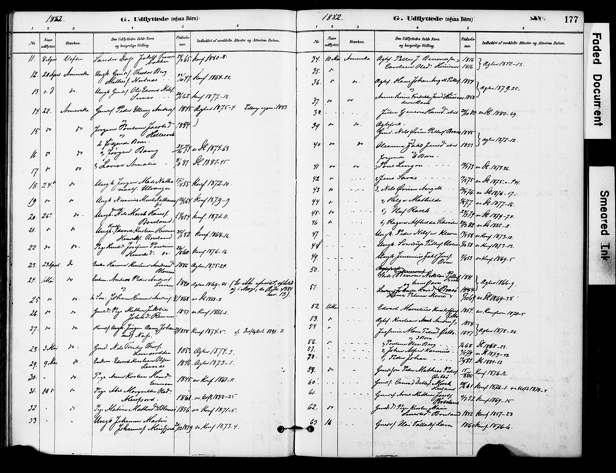 Ministerialprotokoller, klokkerbøker og fødselsregistre - Nordland, SAT/A-1459/830/L0450: Parish register (official) no. 830A14, 1879-1896, p. 177