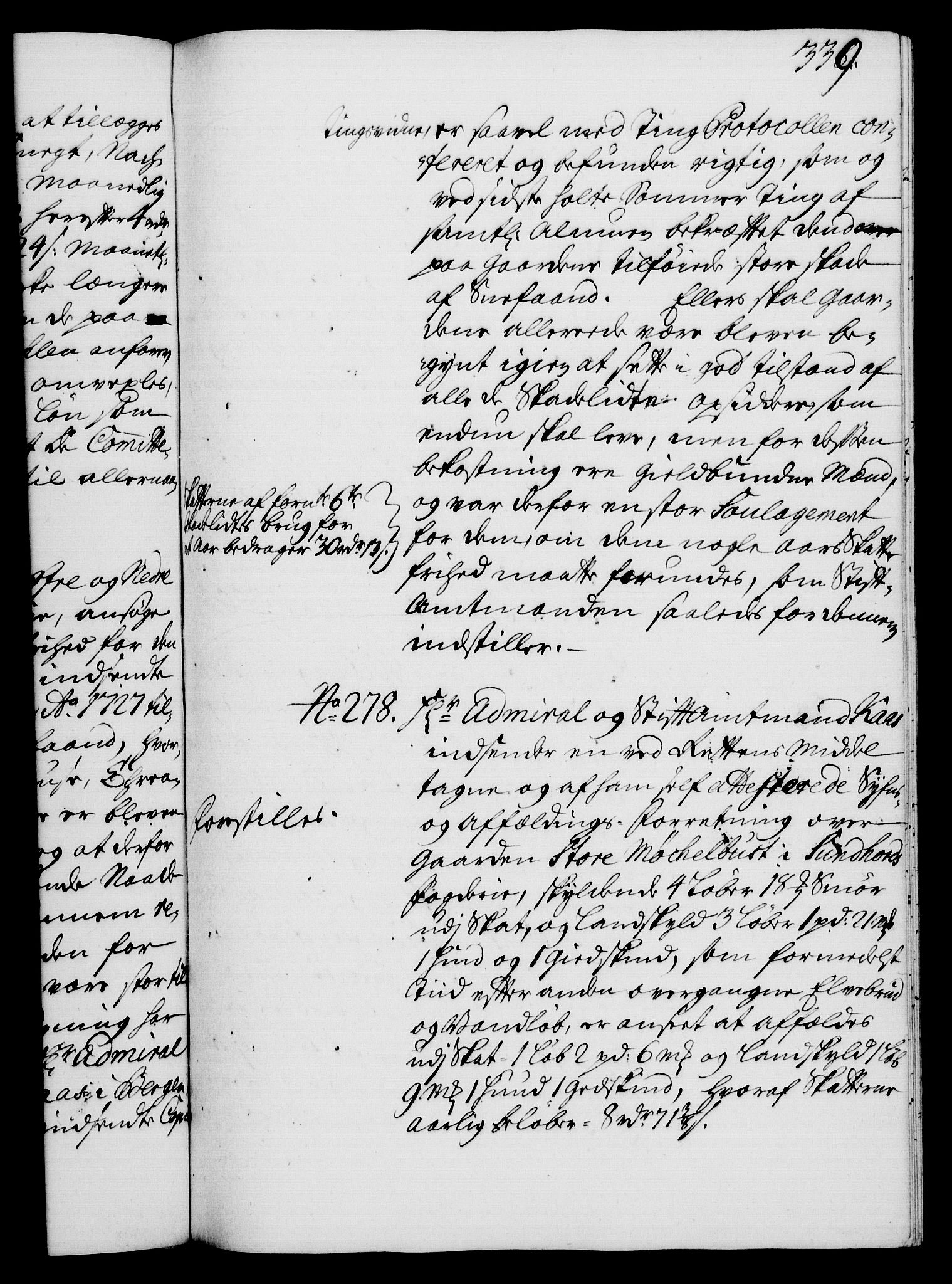 Rentekammeret, Kammerkanselliet, RA/EA-3111/G/Gh/Gha/L0016: Norsk ekstraktmemorialprotokoll (merket RK 53.61), 1734-1735, p. 339