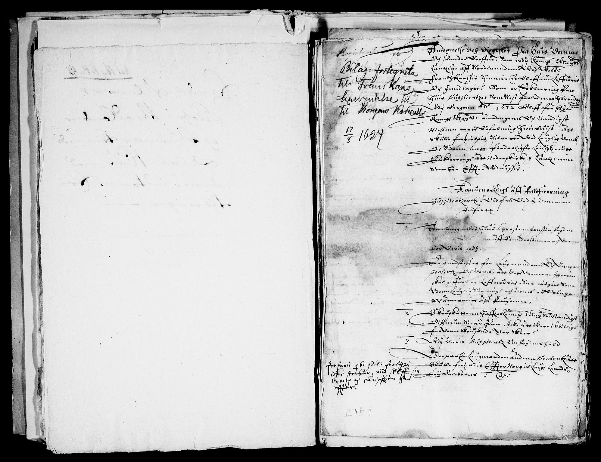 Danske Kanselli, Skapsaker, AV/RA-EA-4061/F/L0117: Skap 16, pakke 48-49A, 1622-1808, p. 21