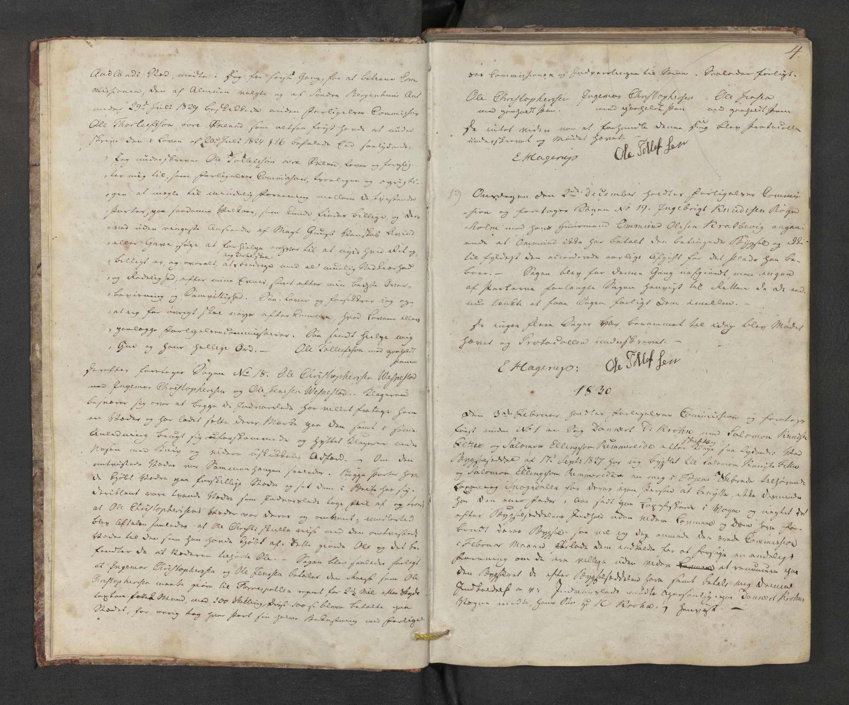 Stord forliksråd, AV/SAB-A-21101/A/L0002: Forhandlingsprotokoll, 1829-1851, p. 3b-4a