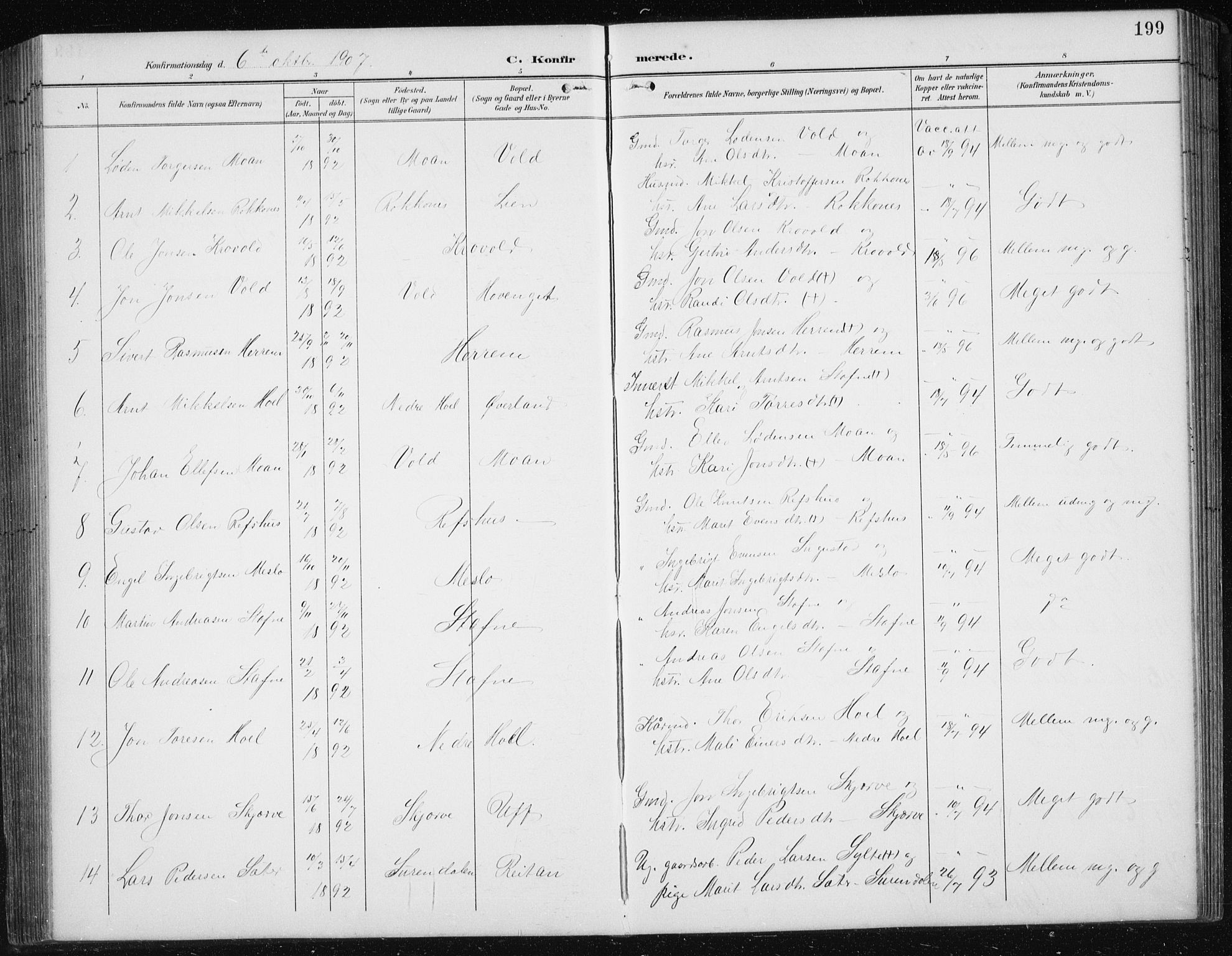 Ministerialprotokoller, klokkerbøker og fødselsregistre - Sør-Trøndelag, AV/SAT-A-1456/674/L0876: Parish register (copy) no. 674C03, 1892-1912, p. 199