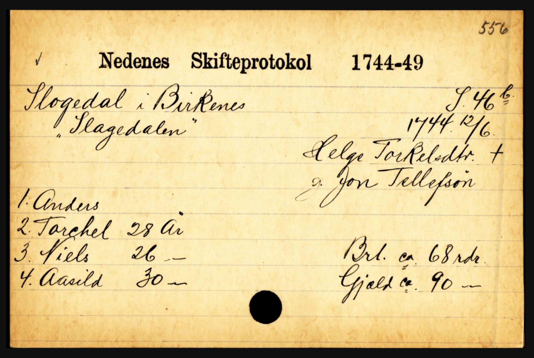 Nedenes sorenskriveri før 1824, AV/SAK-1221-0007/H, p. 27343