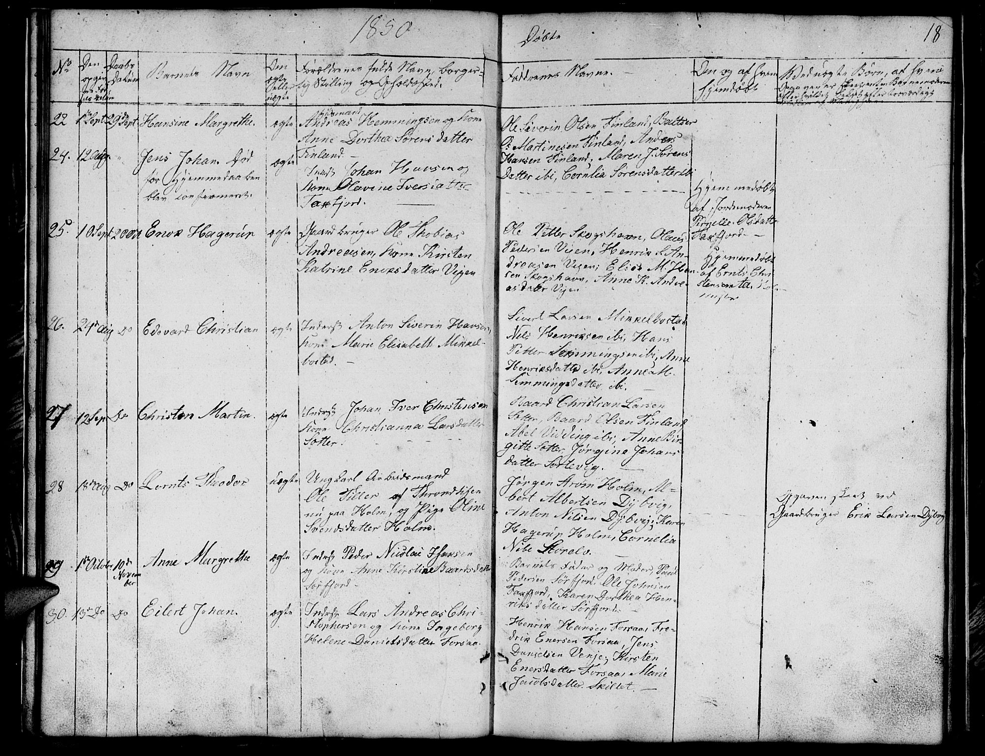 Tranøy sokneprestkontor, SATØ/S-1313/I/Ia/Iab/L0011klokker: Parish register (copy) no. 11, 1845-1859, p. 18
