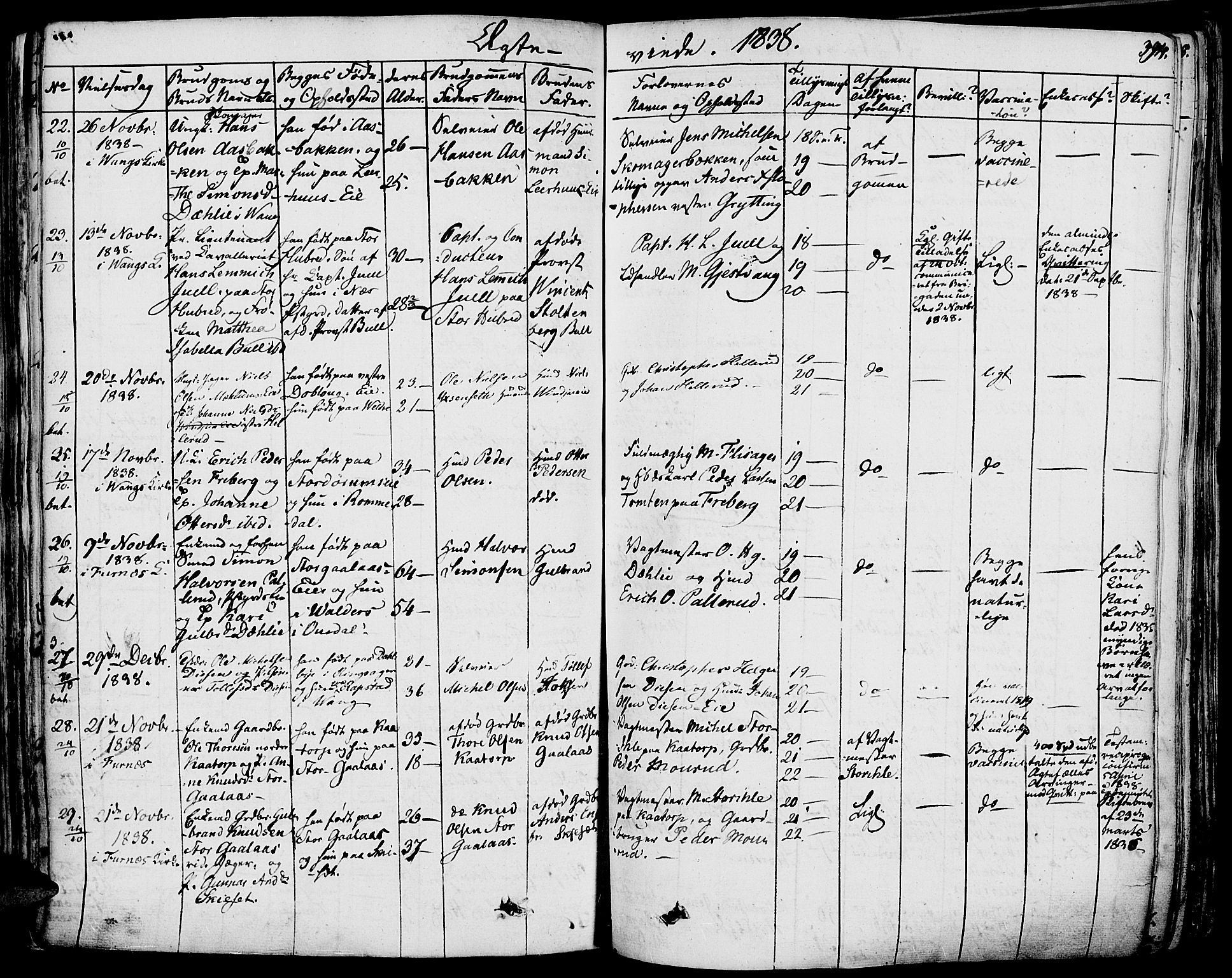 Vang prestekontor, Hedmark, AV/SAH-PREST-008/H/Ha/Haa/L0009: Parish register (official) no. 9, 1826-1841, p. 394