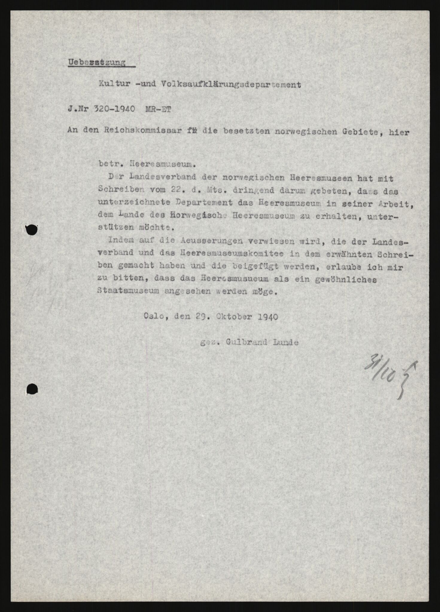 Forsvarets Overkommando. 2 kontor. Arkiv 11.4. Spredte tyske arkivsaker, AV/RA-RAFA-7031/D/Dar/Darb/L0013: Reichskommissariat - Hauptabteilung Vervaltung, 1917-1942, p. 1365