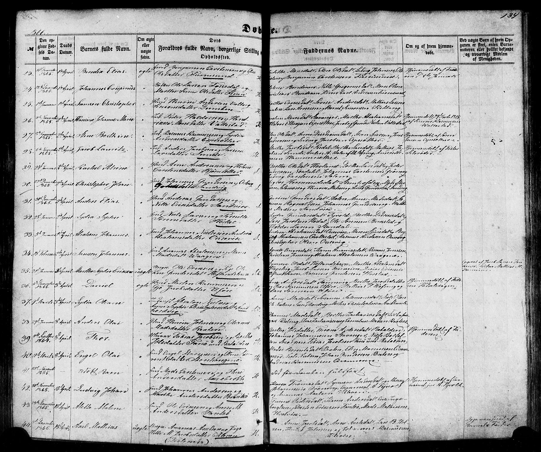 Kinn sokneprestembete, SAB/A-80801/H/Haa/Haaa/L0006: Parish register (official) no. A 6, 1857-1885, p. 134
