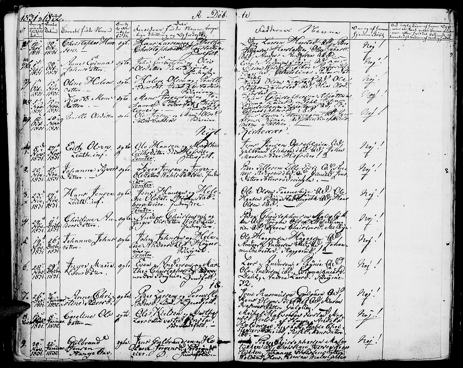Romedal prestekontor, SAH/PREST-004/K/L0003: Parish register (official) no. 3, 1829-1846, p. 23