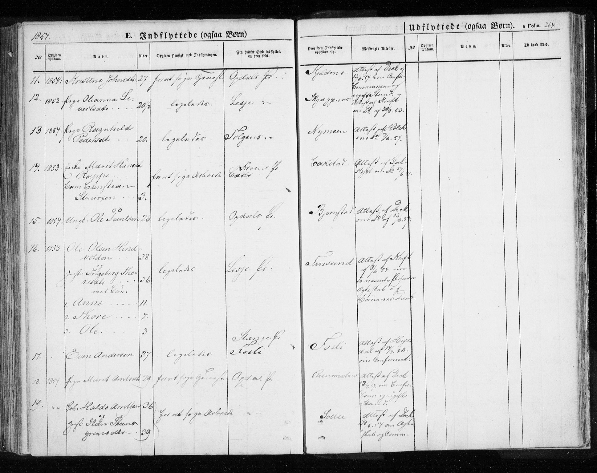Målselv sokneprestembete, SATØ/S-1311/G/Ga/Gaa/L0003kirke: Parish register (official) no. 3, 1853-1863, p. 264