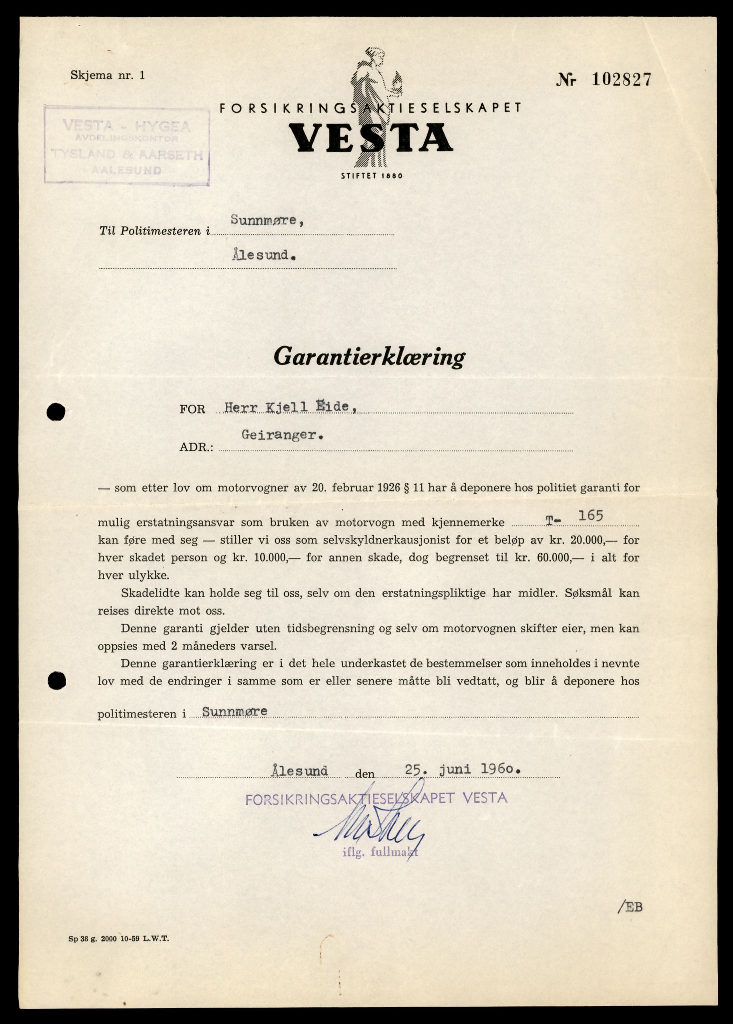 Møre og Romsdal vegkontor - Ålesund trafikkstasjon, AV/SAT-A-4099/F/Fe/L0002: Registreringskort for kjøretøy T 128 - T 231, 1927-1998, p. 1264