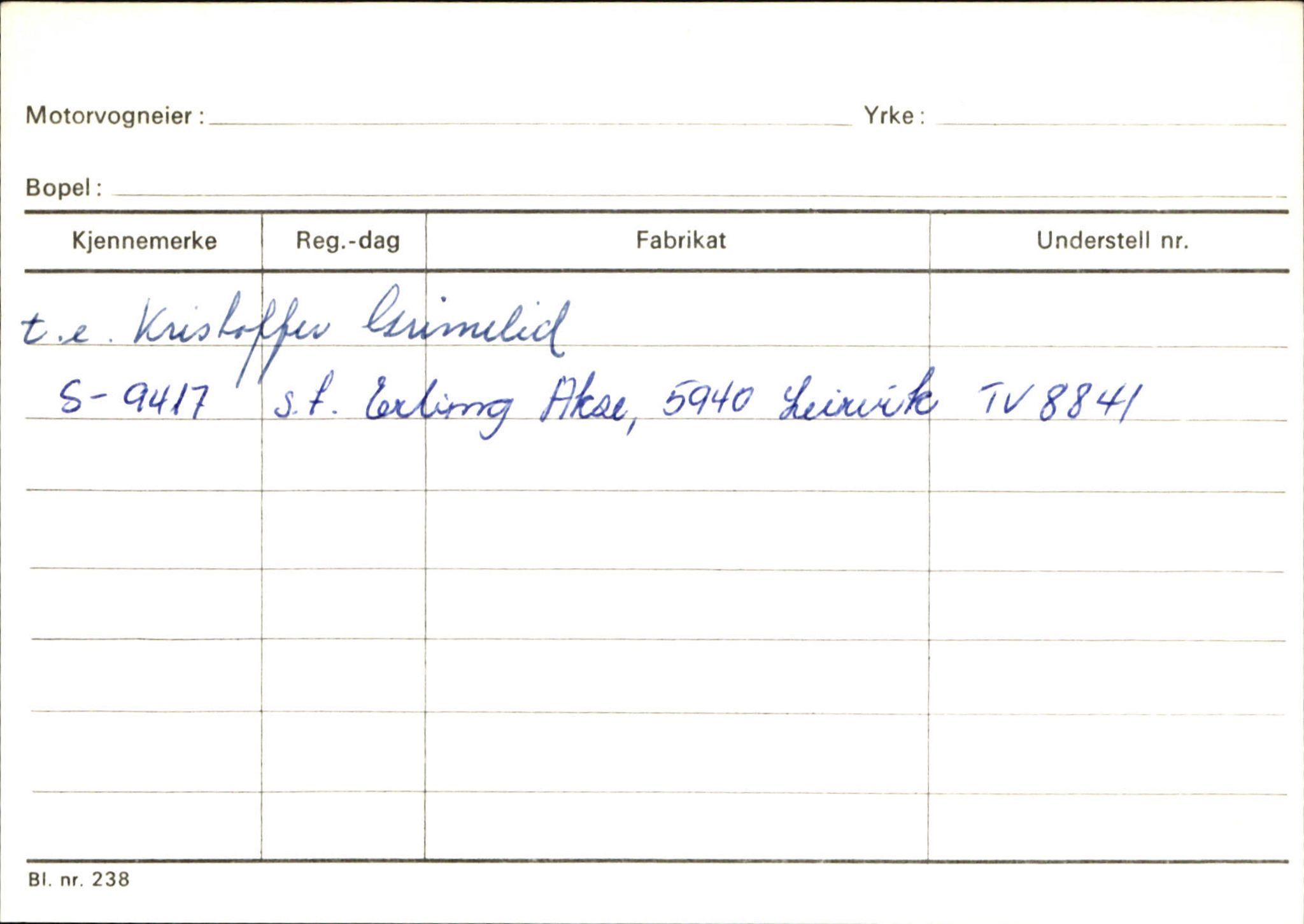 Statens vegvesen, Sogn og Fjordane vegkontor, AV/SAB-A-5301/4/F/L0132: Eigarregister Askvoll A-Å. Balestrand A-Å, 1945-1975, p. 561