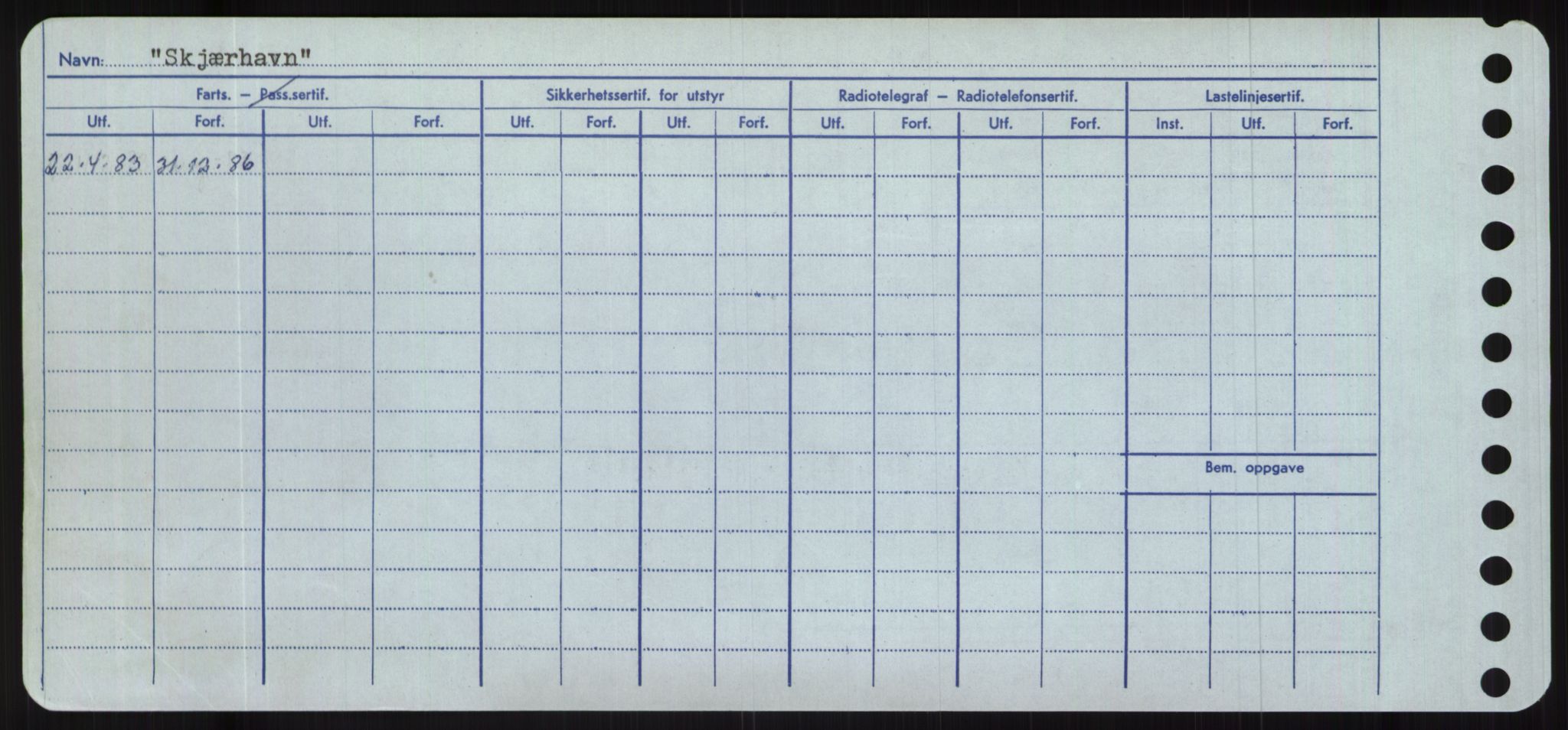 Sjøfartsdirektoratet med forløpere, Skipsmålingen, AV/RA-S-1627/H/Hc/L0001: Lektere, A-Y, p. 392