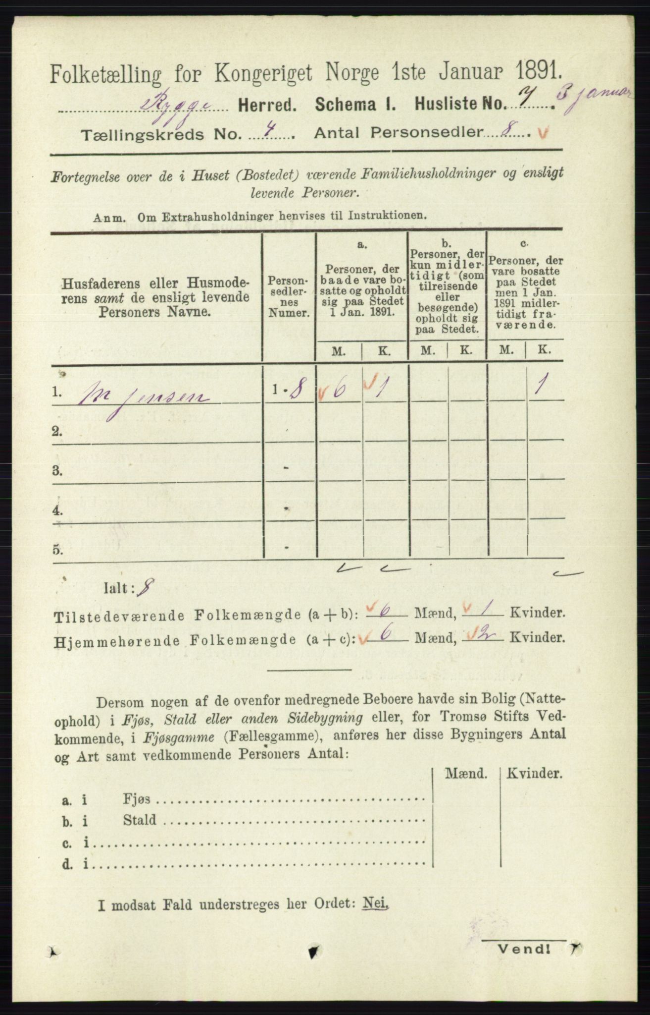 RA, 1891 census for 0136 Rygge, 1891, p. 2162