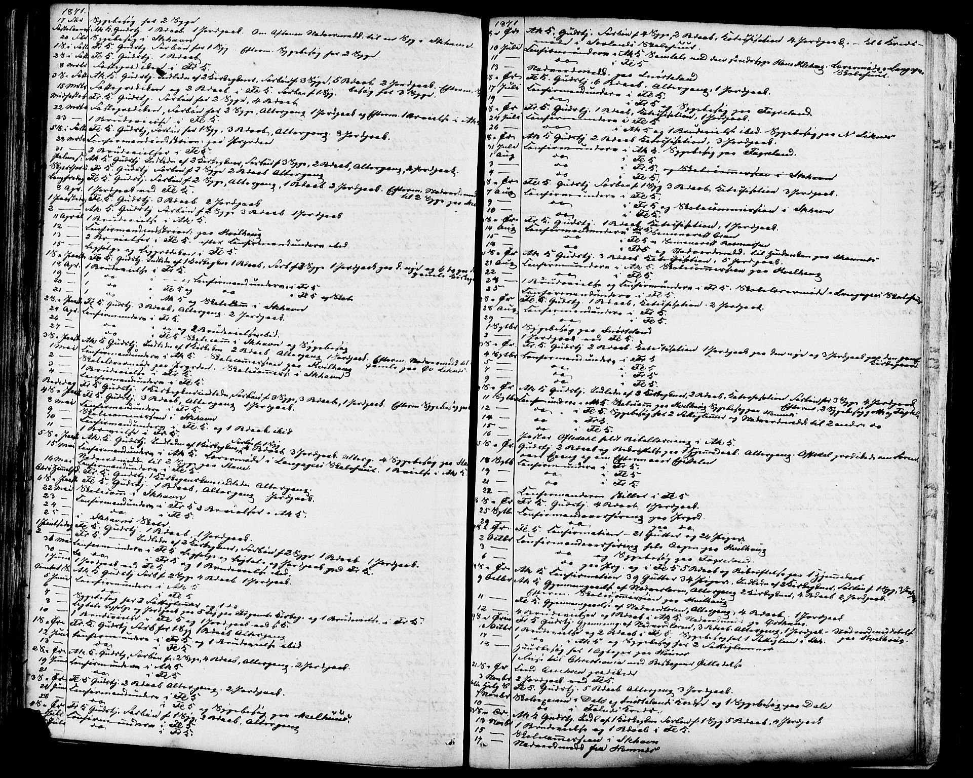 Skudenes sokneprestkontor, AV/SAST-A -101849/H/Ha/Haa/L0006: Parish register (official) no. A 4, 1864-1881