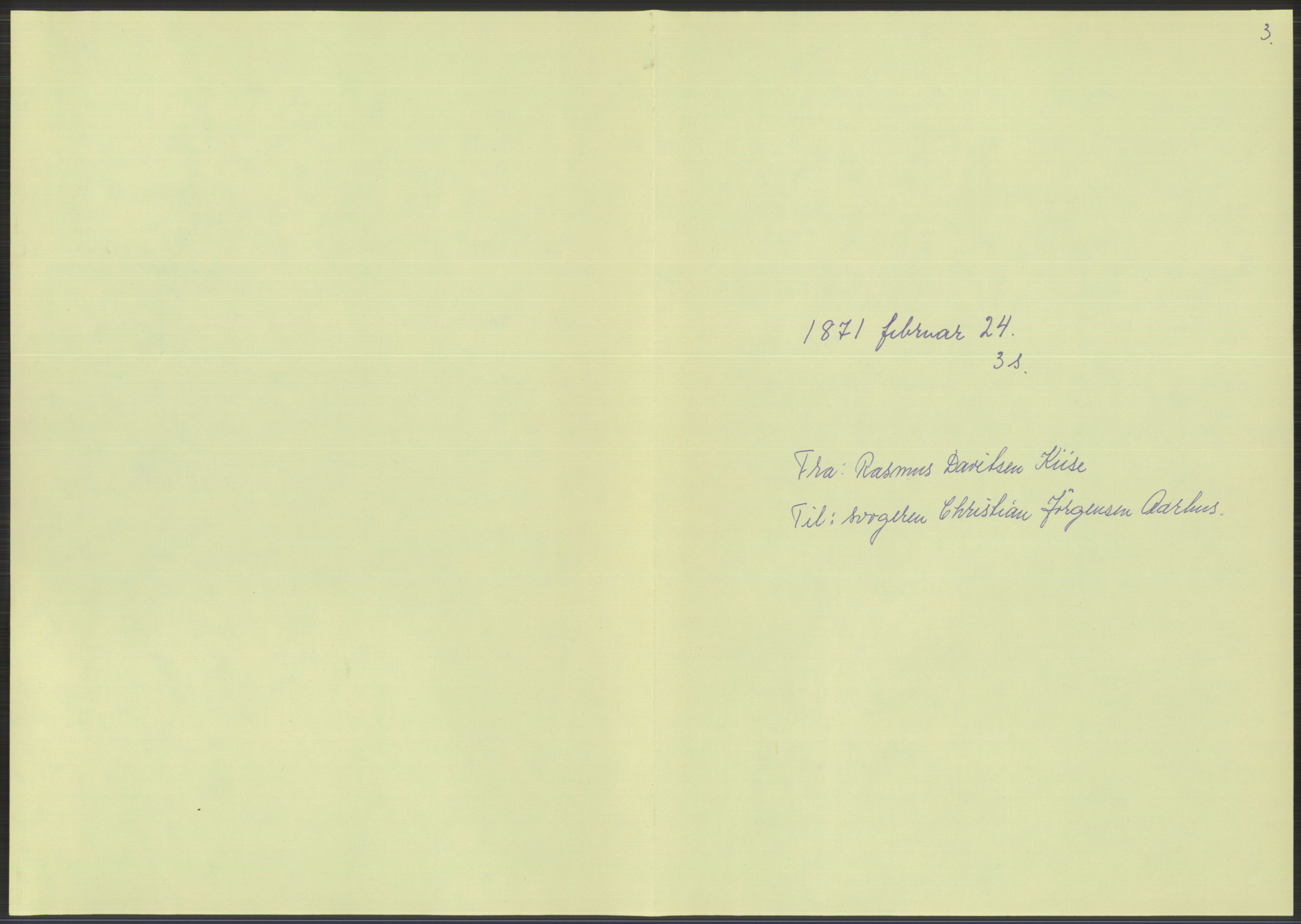 Samlinger til kildeutgivelse, Amerikabrevene, AV/RA-EA-4057/F/L0022: Innlån fra Vestfold. Innlån fra Telemark: Bratås - Duus, 1838-1914, p. 27