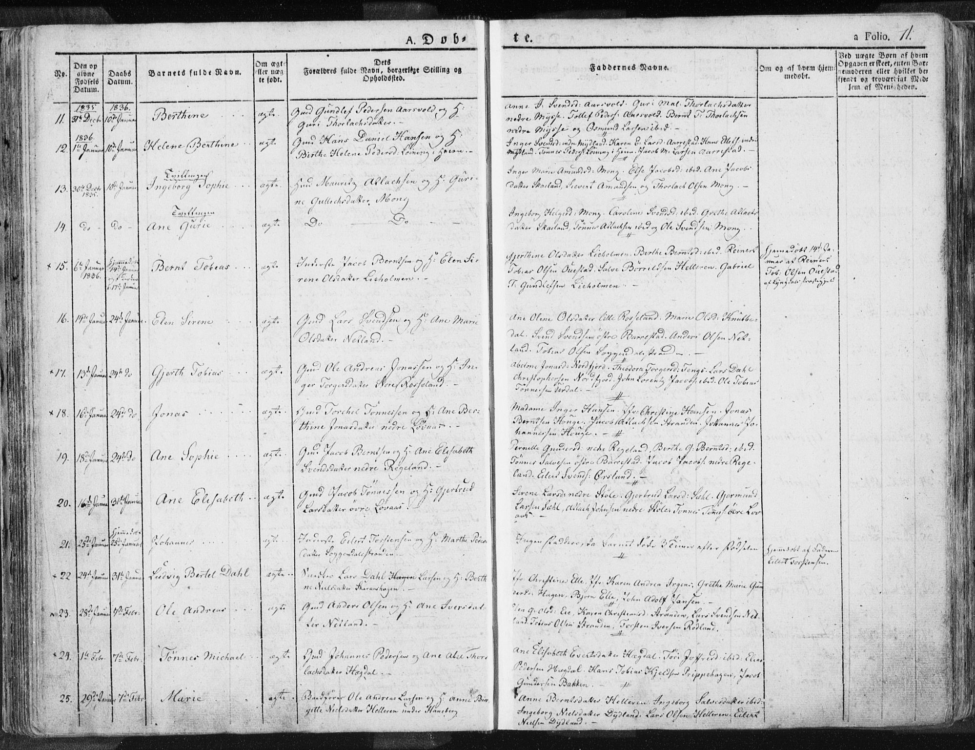Sokndal sokneprestkontor, AV/SAST-A-101808: Parish register (official) no. A 7.1, 1826-1842, p. 71