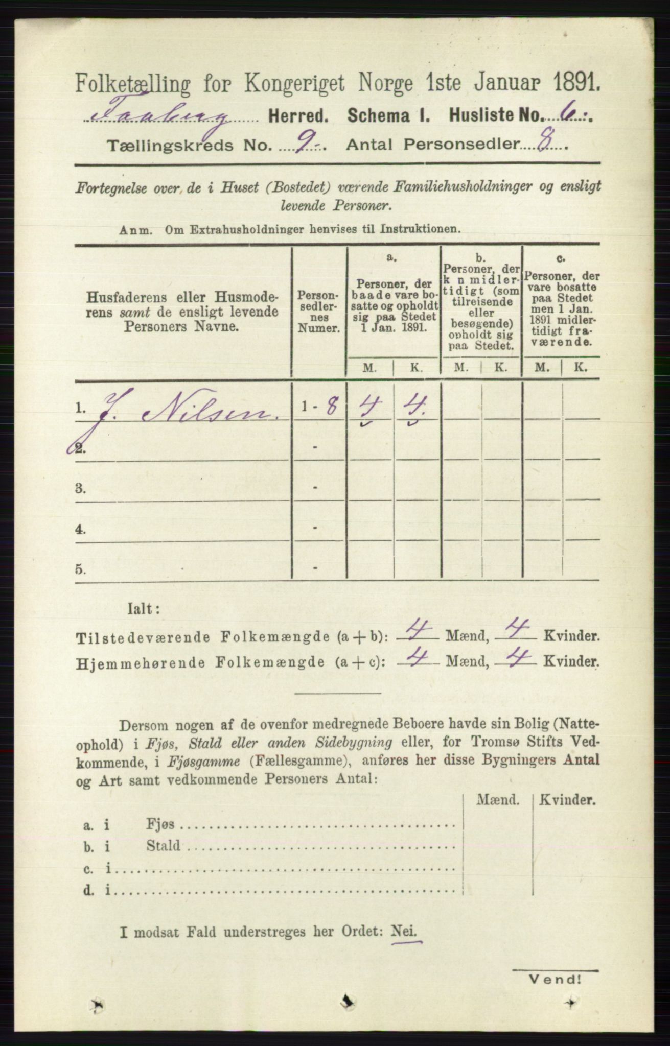 RA, 1891 census for 0524 Fåberg, 1891, p. 3854