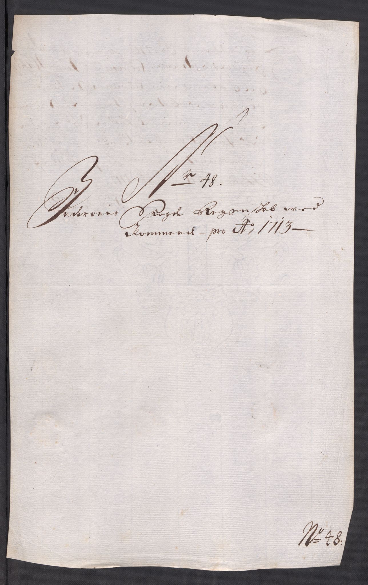 Rentekammeret inntil 1814, Reviderte regnskaper, Fogderegnskap, AV/RA-EA-4092/R63/L4321: Fogderegnskap Inderøy, 1713, p. 375