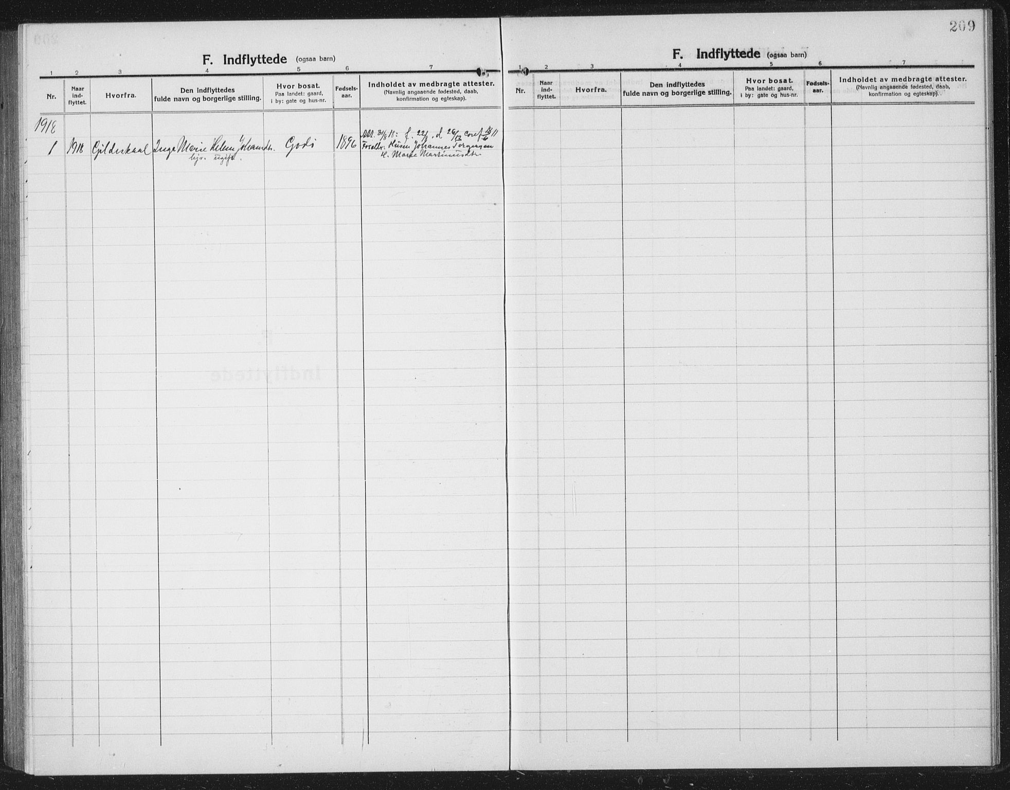 Ministerialprotokoller, klokkerbøker og fødselsregistre - Nordland, SAT/A-1459/804/L0089: Parish register (copy) no. 804C02, 1918-1935, p. 209