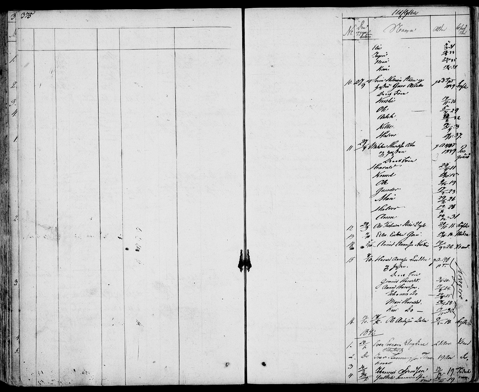 Bø kirkebøker, SAKO/A-257/F/Fa/L0007: Parish register (official) no. 7, 1831-1848, p. 375