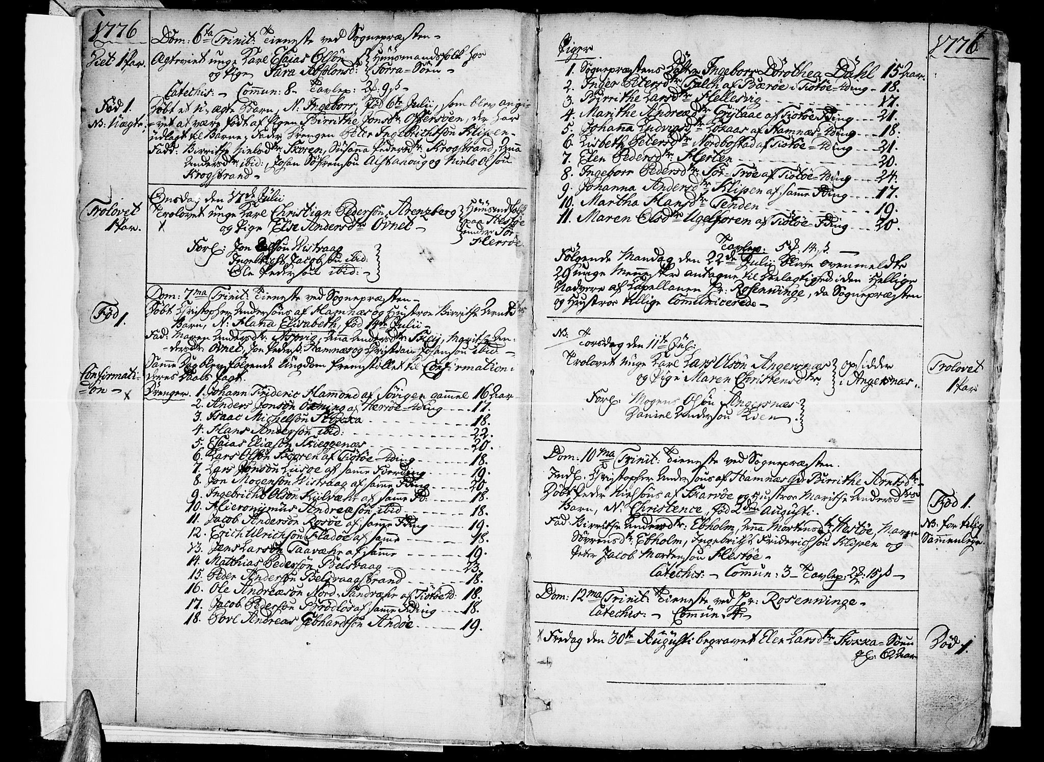 Ministerialprotokoller, klokkerbøker og fødselsregistre - Nordland, SAT/A-1459/830/L0439: Parish register (official) no. 830A07 /1, 1776-1800, p. 4