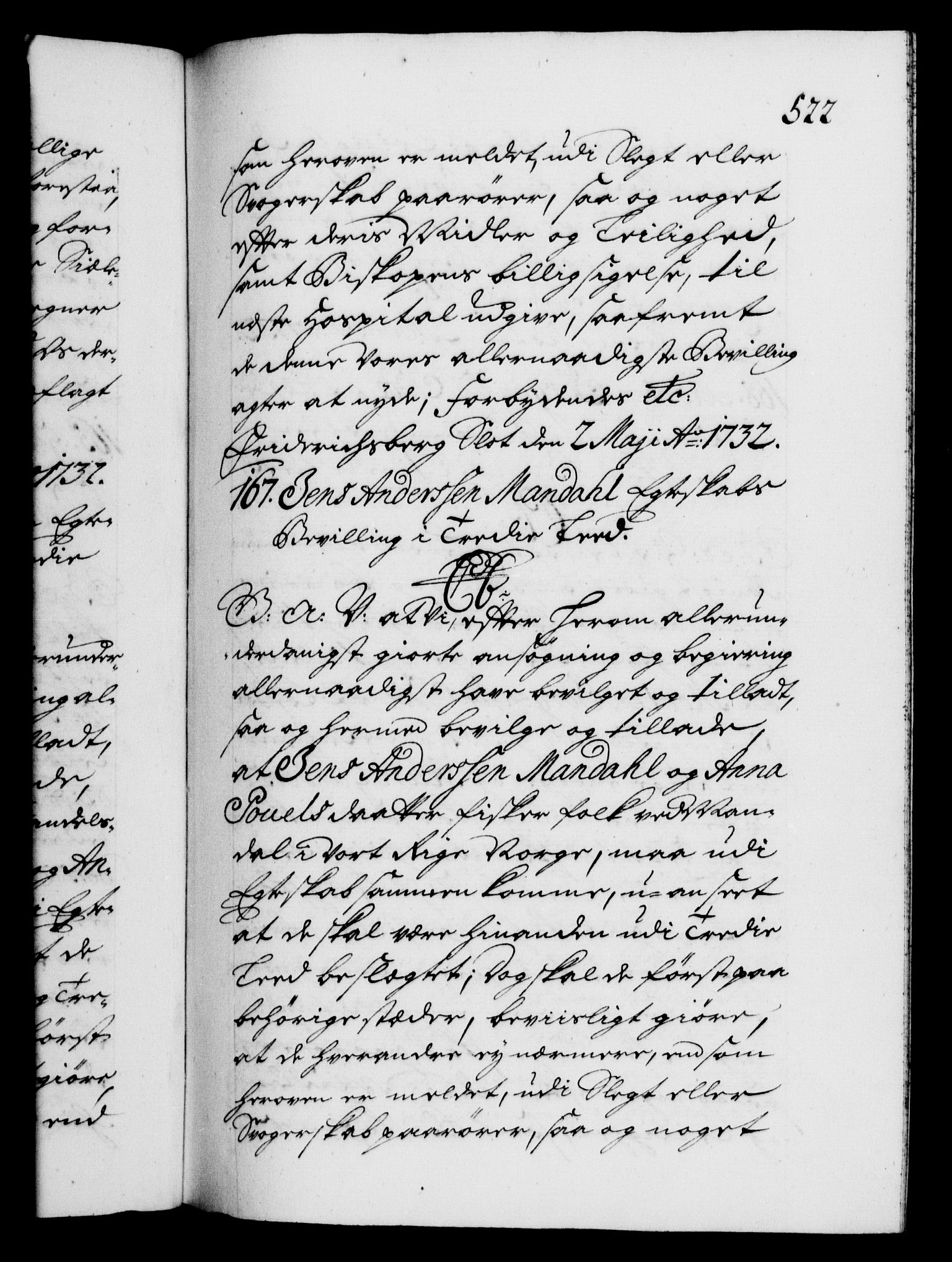 Danske Kanselli 1572-1799, AV/RA-EA-3023/F/Fc/Fca/Fcaa/L0027: Norske registre, 1730-1732, p. 522a