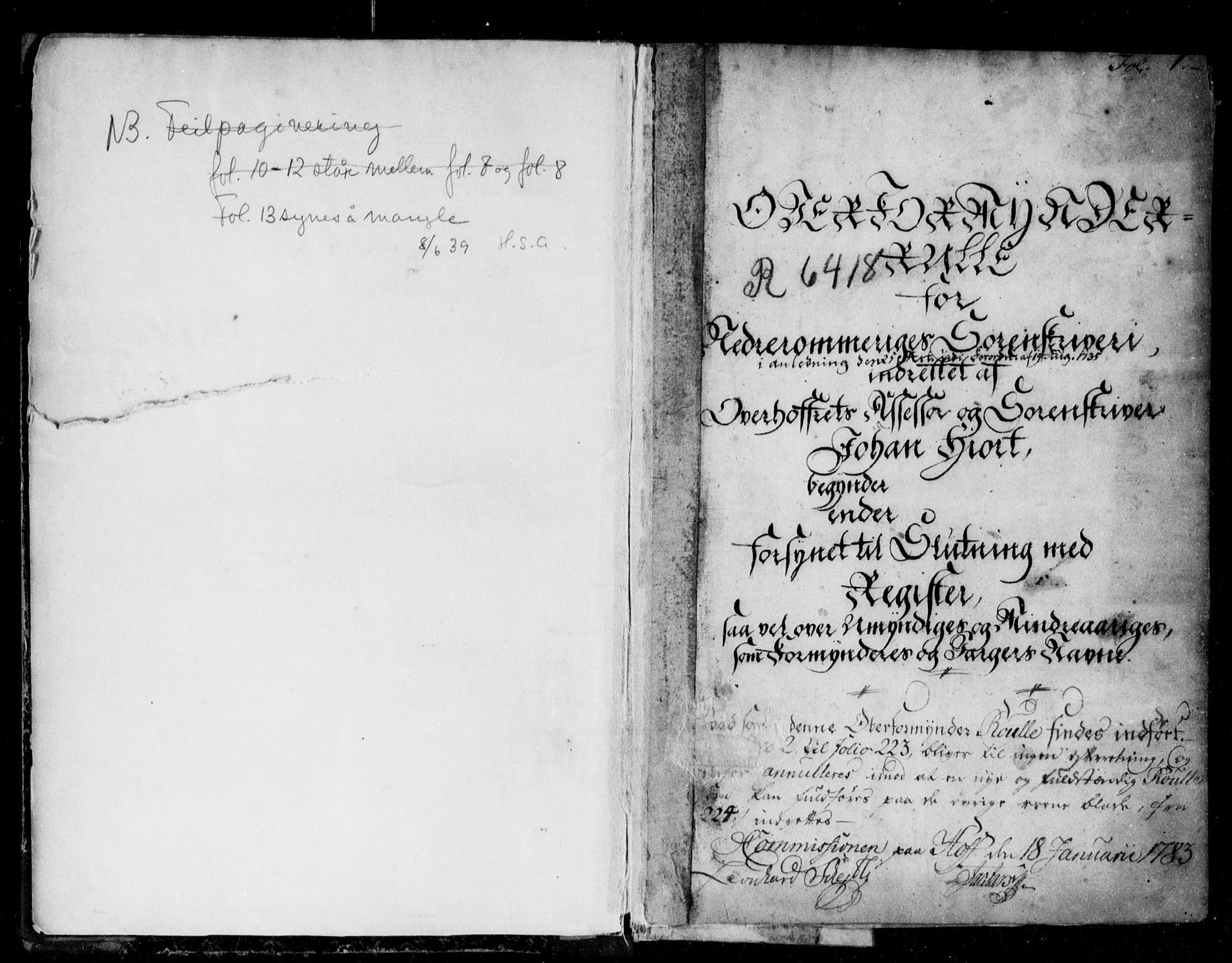 Nedre Romerike sorenskriveri, SAO/A-10469/G/Gb/Gba/L0007: Mortgage book no. 7, 1777-1785, p. 1