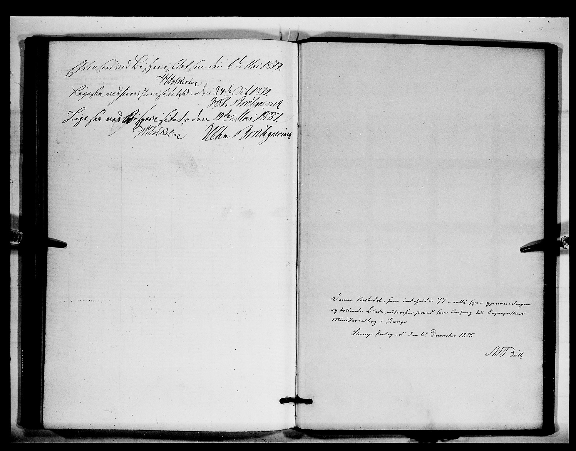 Stange prestekontor, SAH/PREST-002/K/L0016: Parish register (official) no. 16, 1874-1879