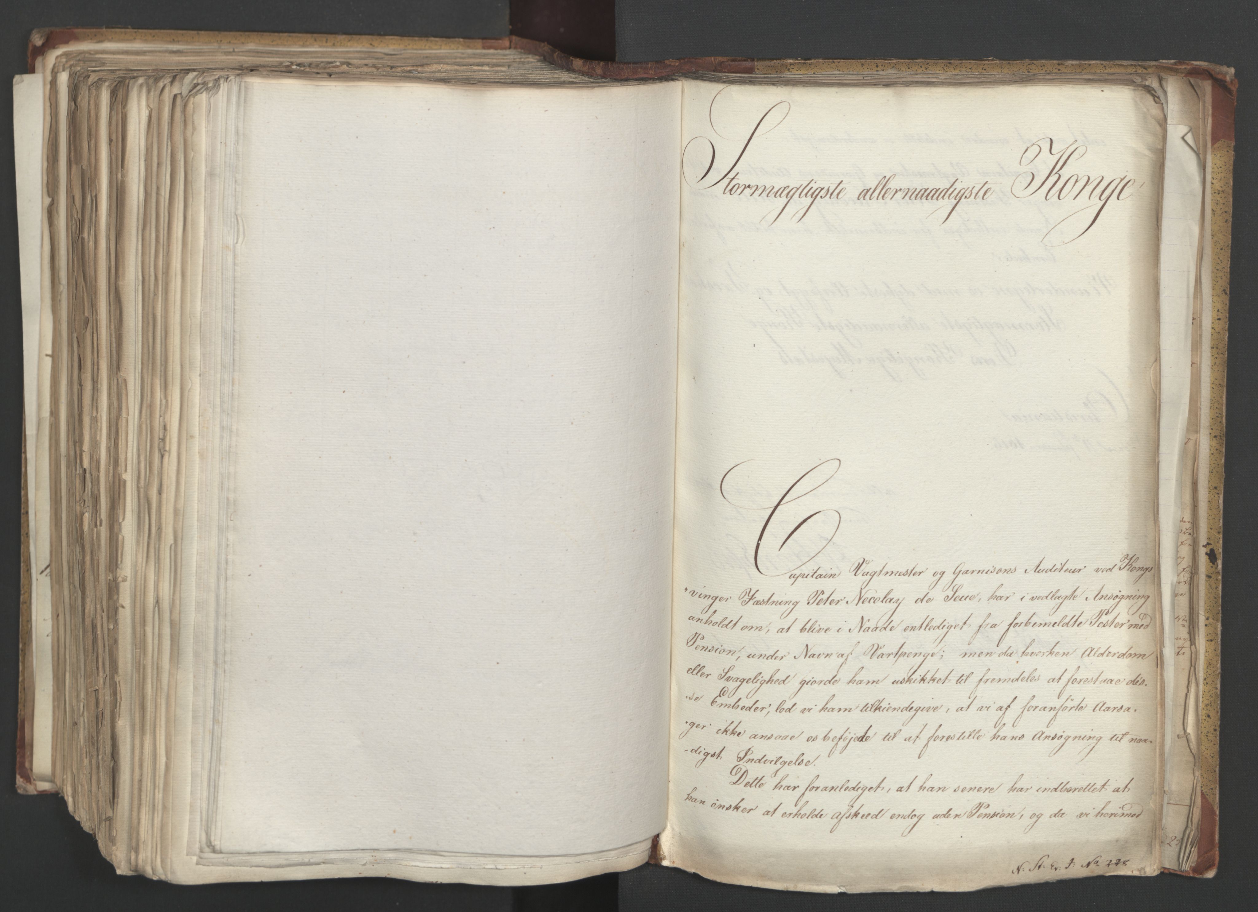 Statsrådsavdelingen i Stockholm, AV/RA-S-1003/D/Da/L0001: Regjeringsinnstillinger nr. 1-262, 1814-1815, p. 499